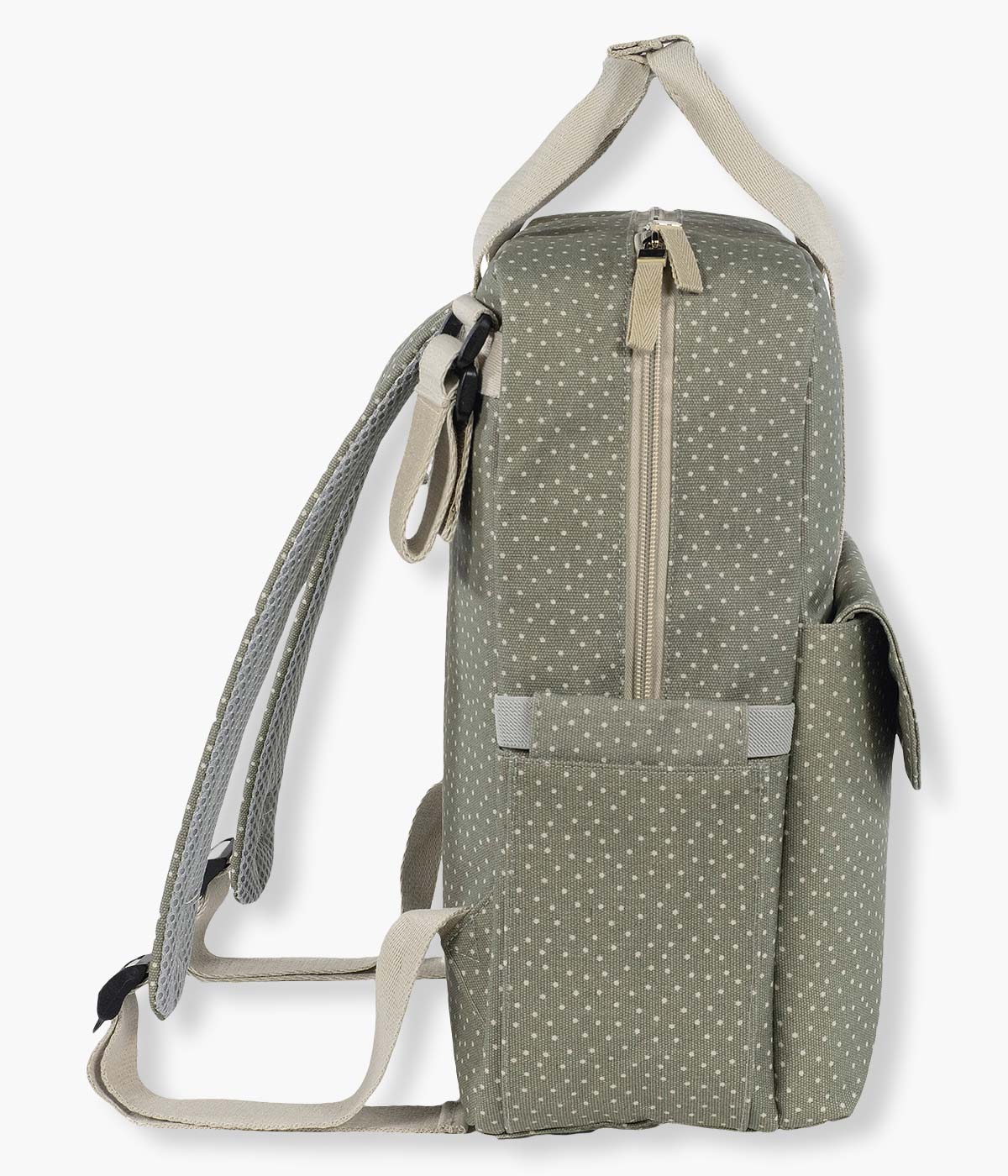 Walking Mum Mochila de Maternidade Polka Dot Poppy Moss