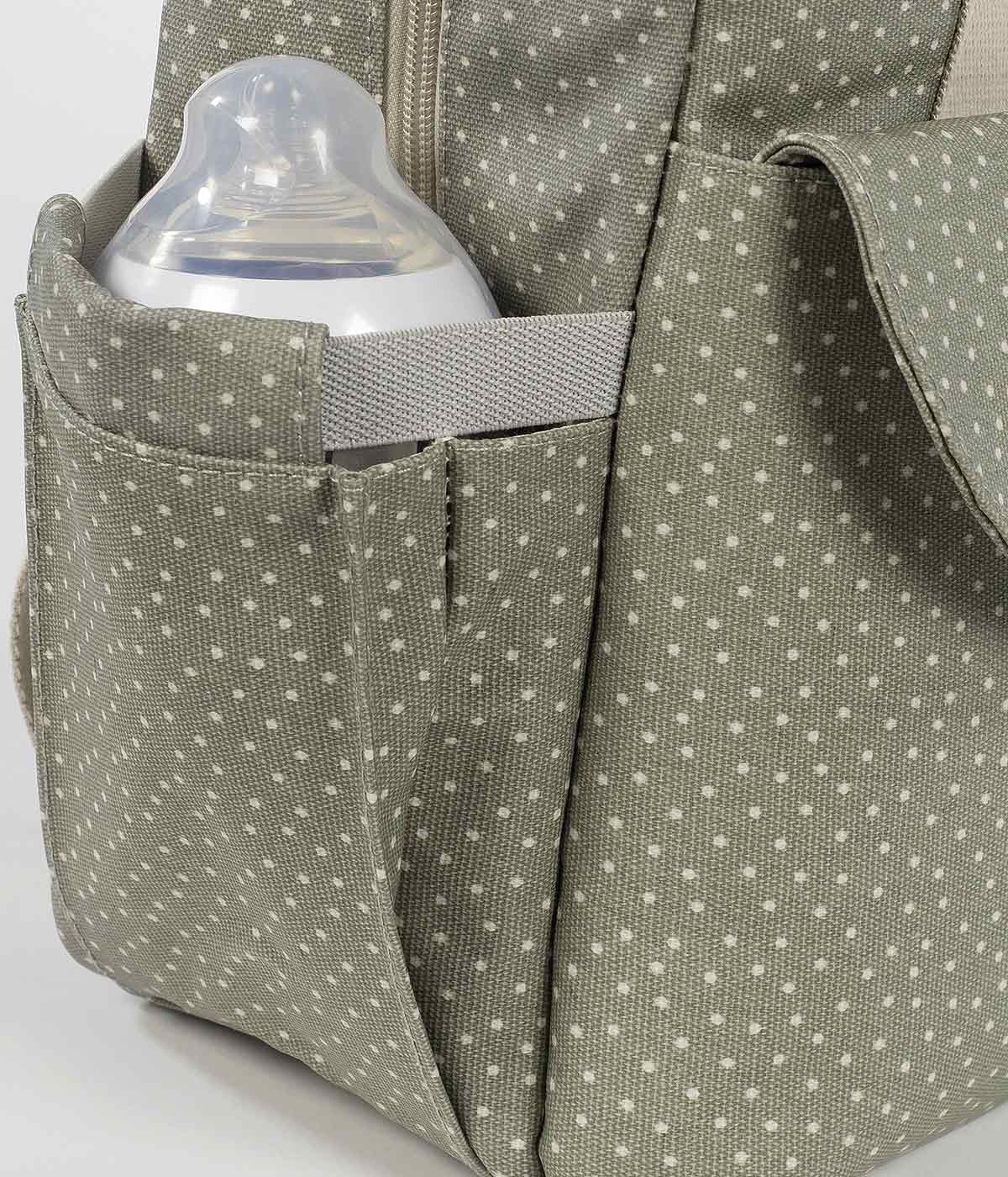 Walking Mum Mochila de Maternidade Polka Dot Poppy Moss