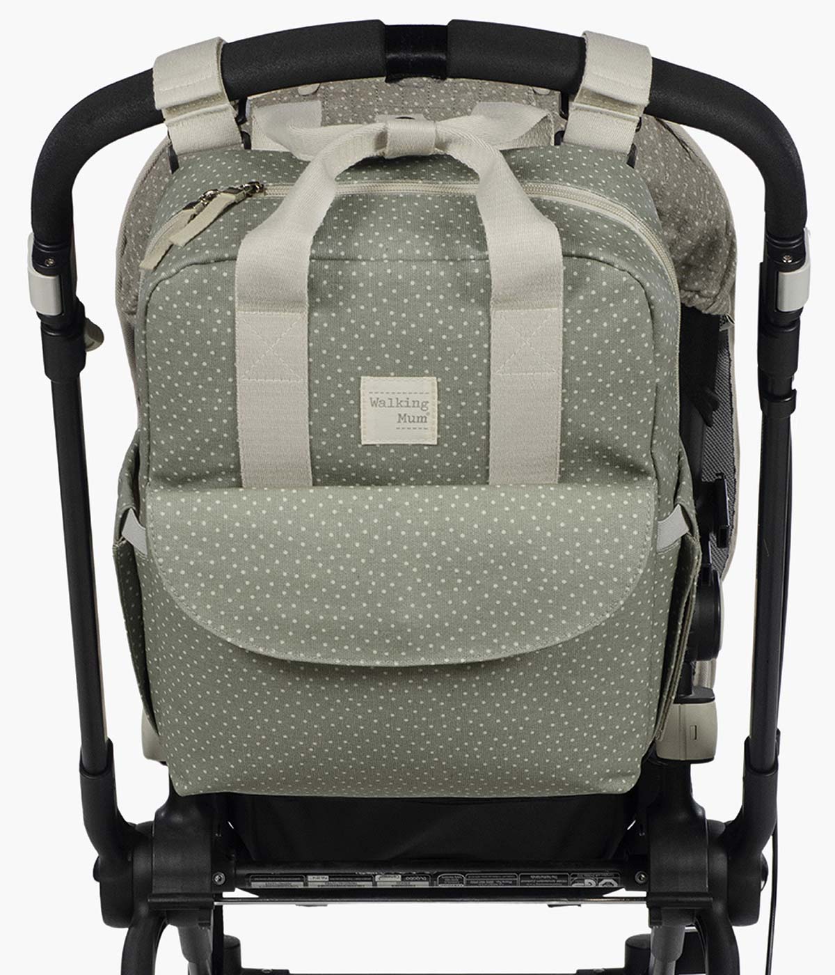 Walking Mum Mochila de Maternidade Polka Dot Poppy Moss