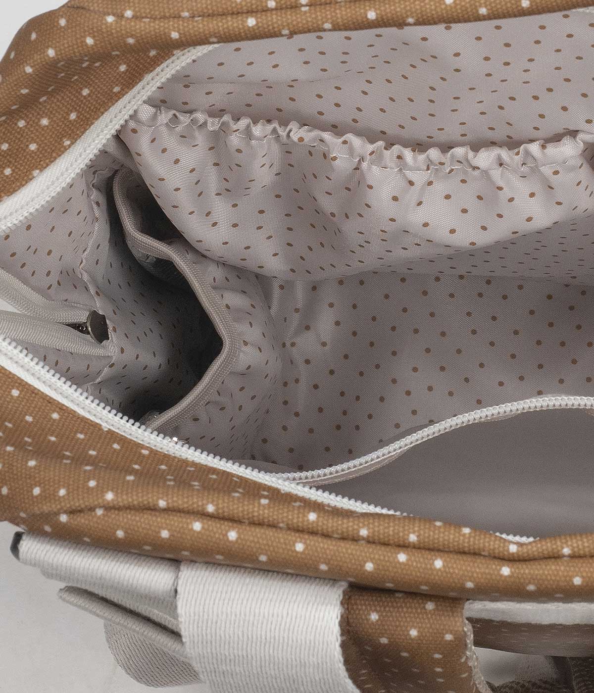 Walking Mum Mochila de Maternidade Polka Dot Poppy Cinnamon