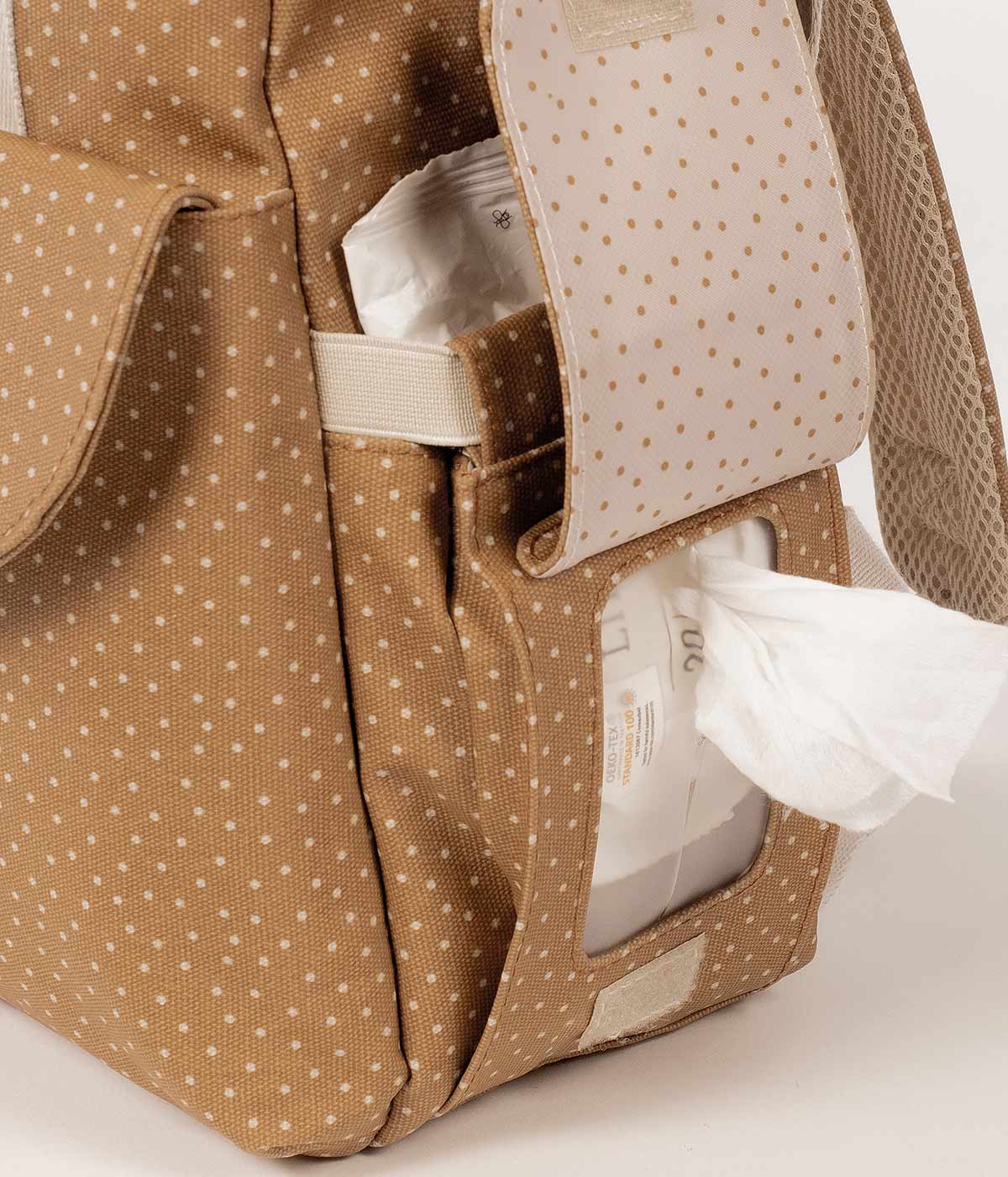 Walking Mum Mochila de Maternidade Polka Dot Poppy Cinnamon