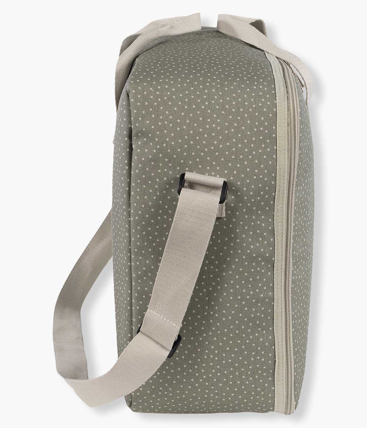 Walking Mum Mala de Maternidade Polka Dot Poppy Moss