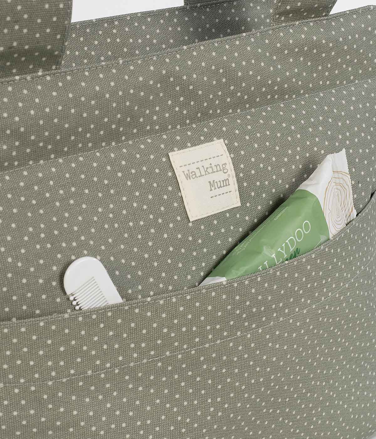 Walking Mum Bolsa de Passeio Polka Dot Poppy Moss