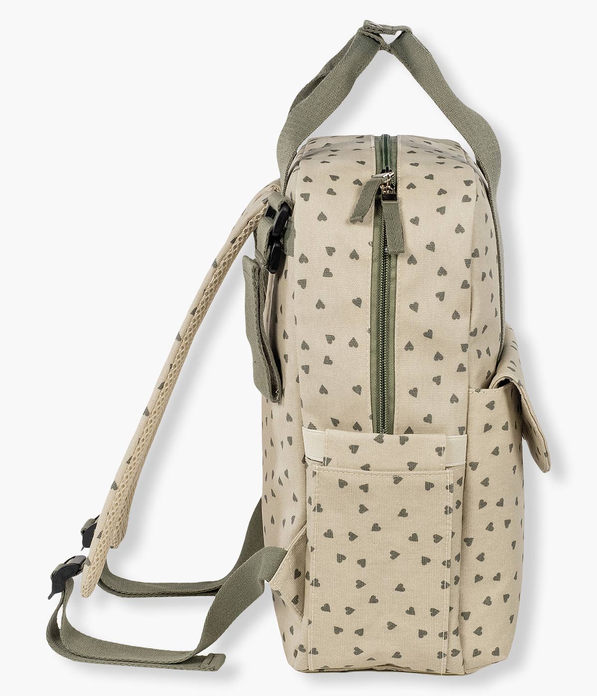 Walking Mum Mochila de Maternidade Hearts Poppy Moss