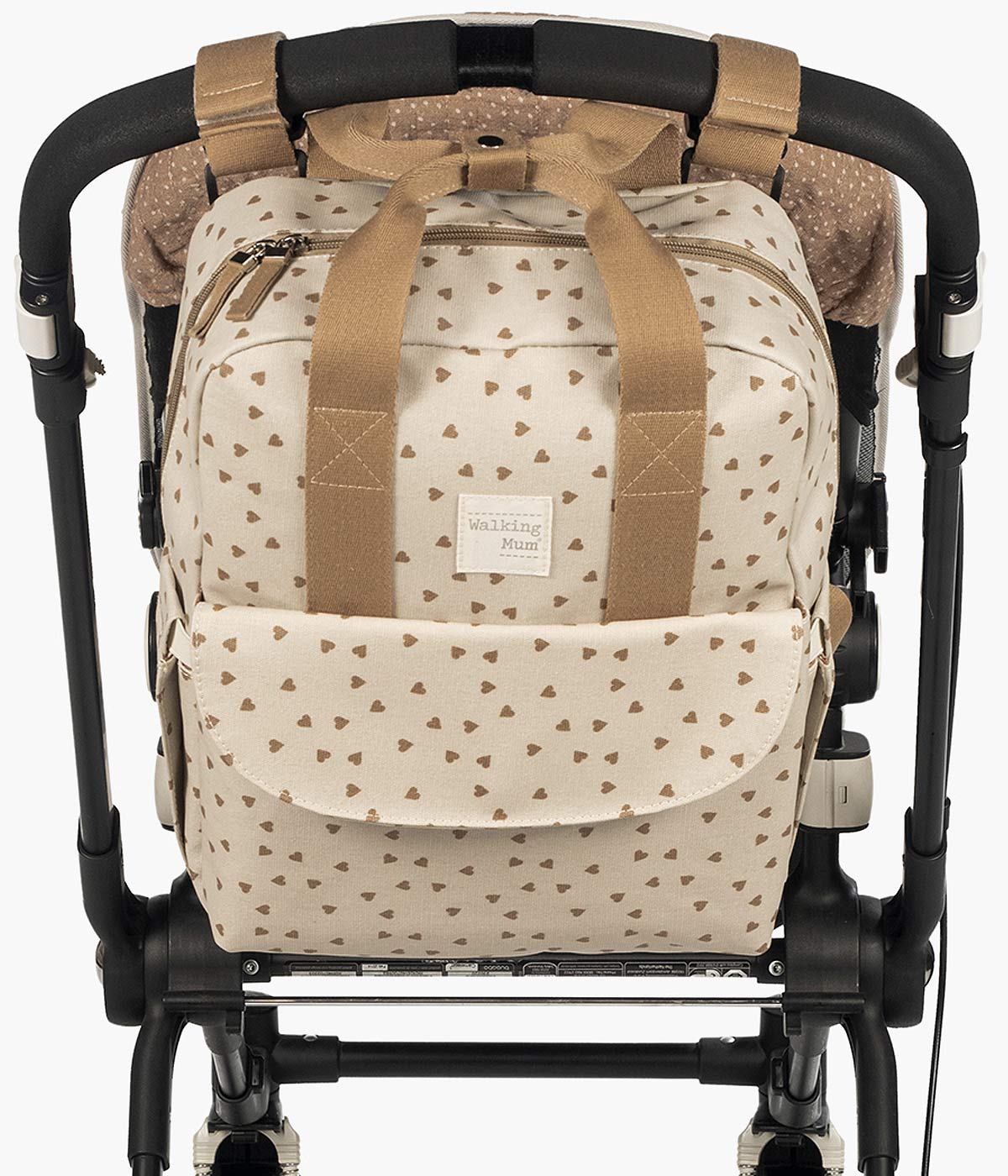 Walking Mum Mochila de Maternidade Hearts Poppy Cinnamon