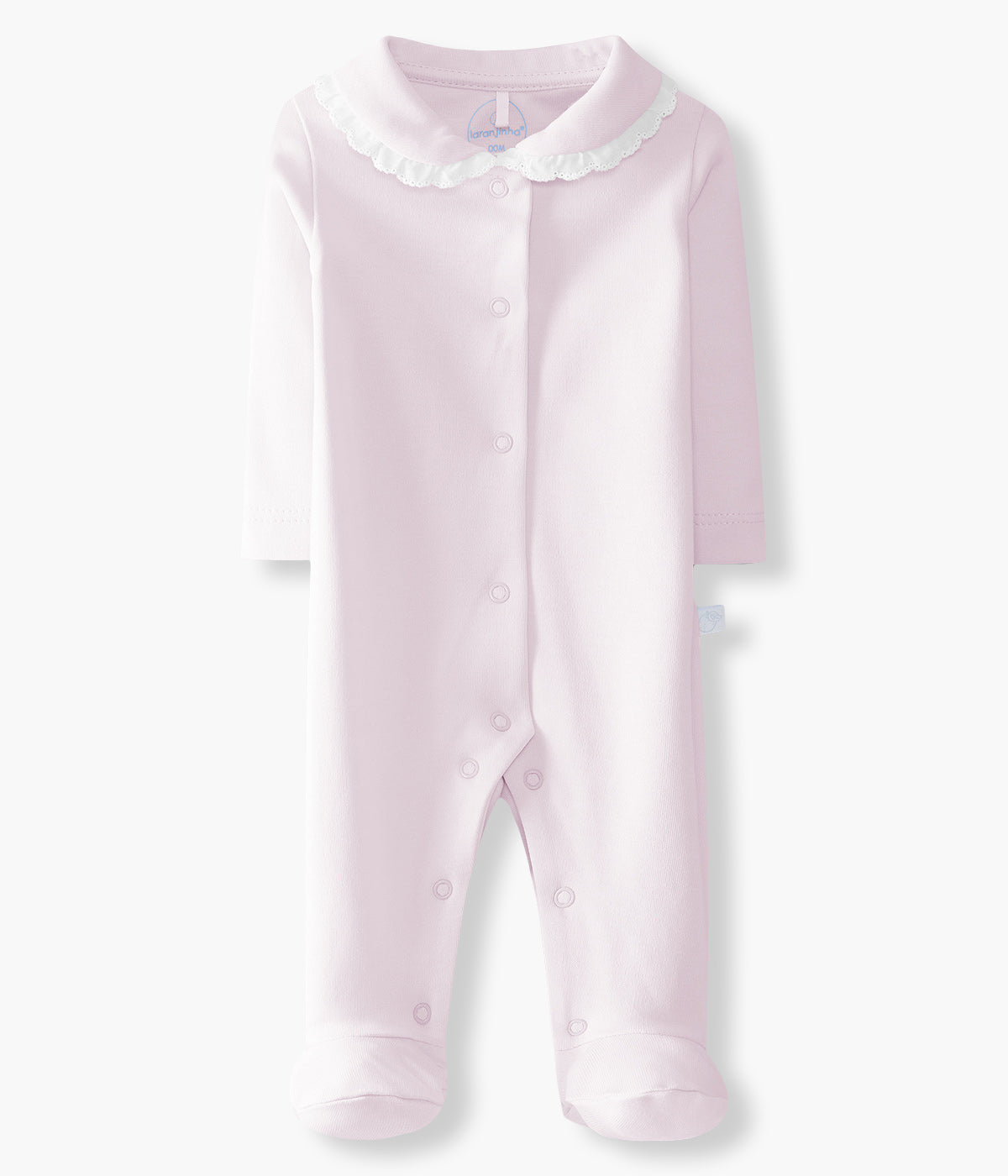 Babygrow em Algodão Antibacteriano para Bebé Menina - Rosa