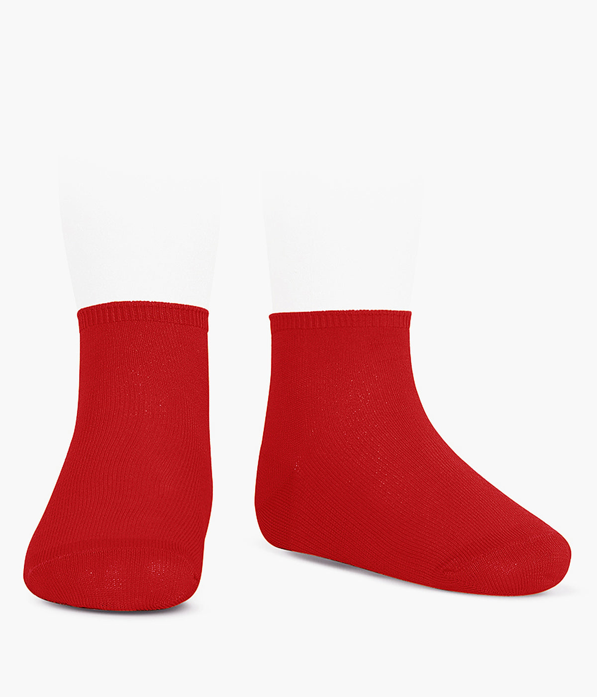 Meias curtas em algodão anti-pilling de cor vermelho (550 rojo) da marca Cóndor para bebé e recém-nascido(a).