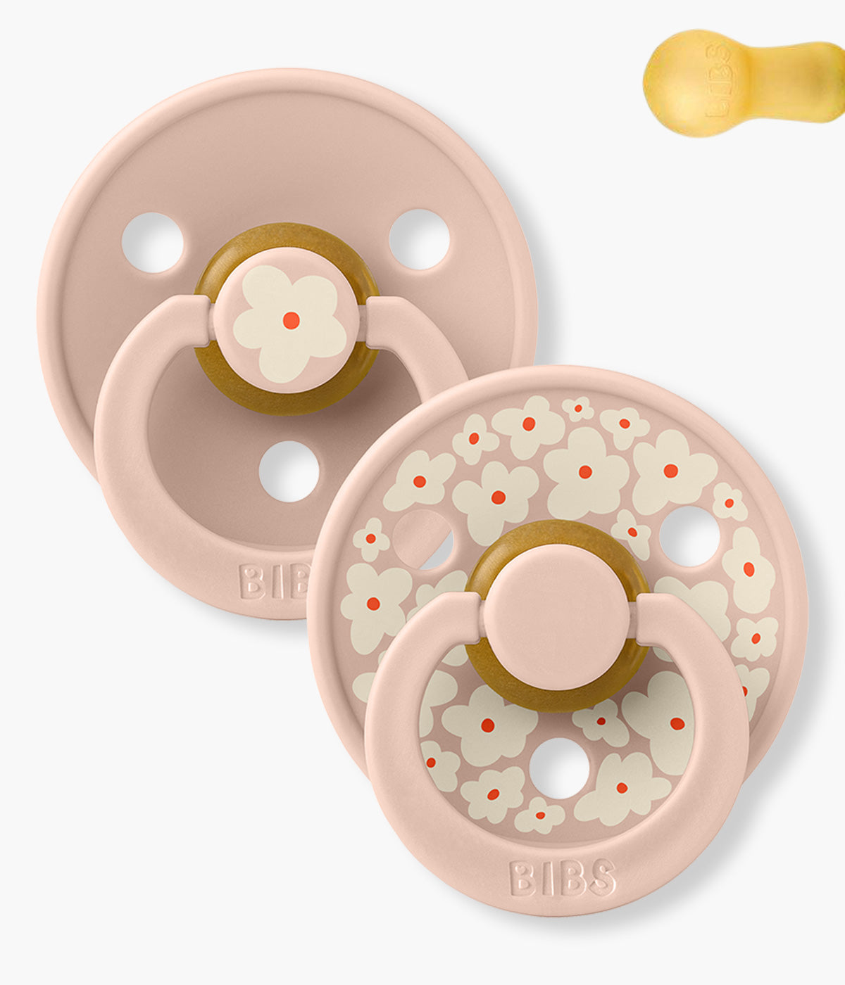Bibs Studio Colour 2 Chupetas Jasmine Blush Mix Redonda