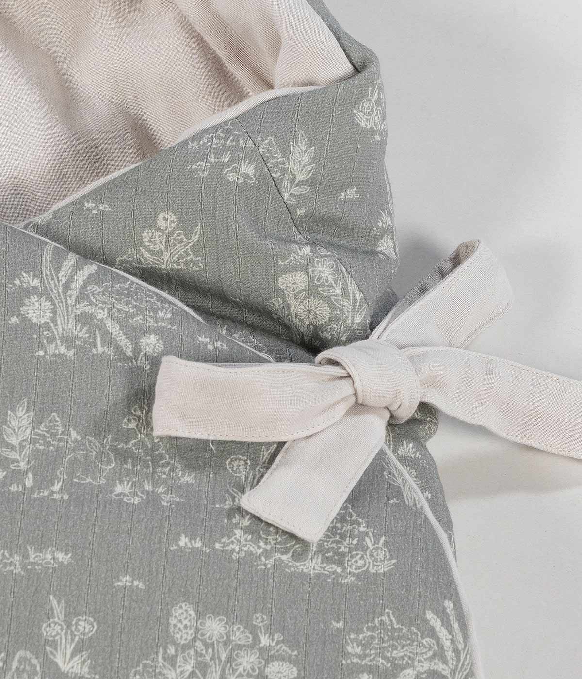 Pasito a Pasito Saco Manta em Algodão Toile de Jouy Forest