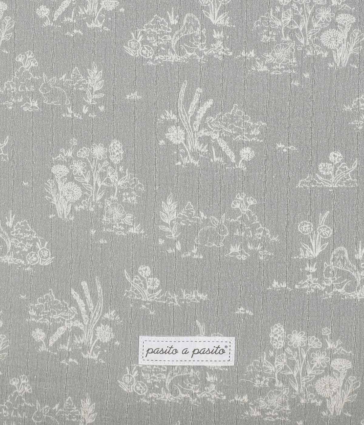 Pasito a Pasito Saco Manta em Algodão Toile de Jouy Forest