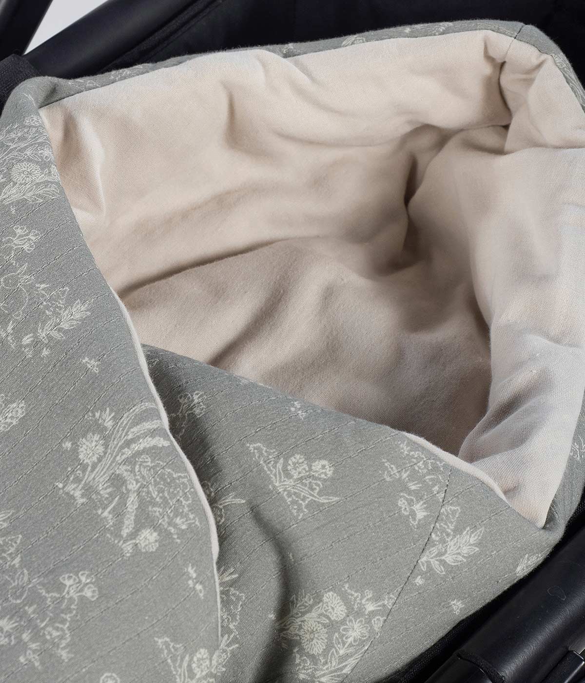 Pasito a Pasito Saco Manta em Algodão Toile de Jouy Forest