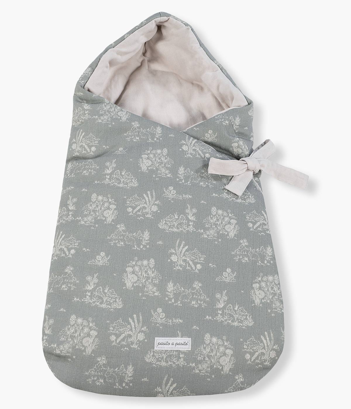 Pasito a Pasito Saco Manta Algodão Toile de Jouy Forest Moon