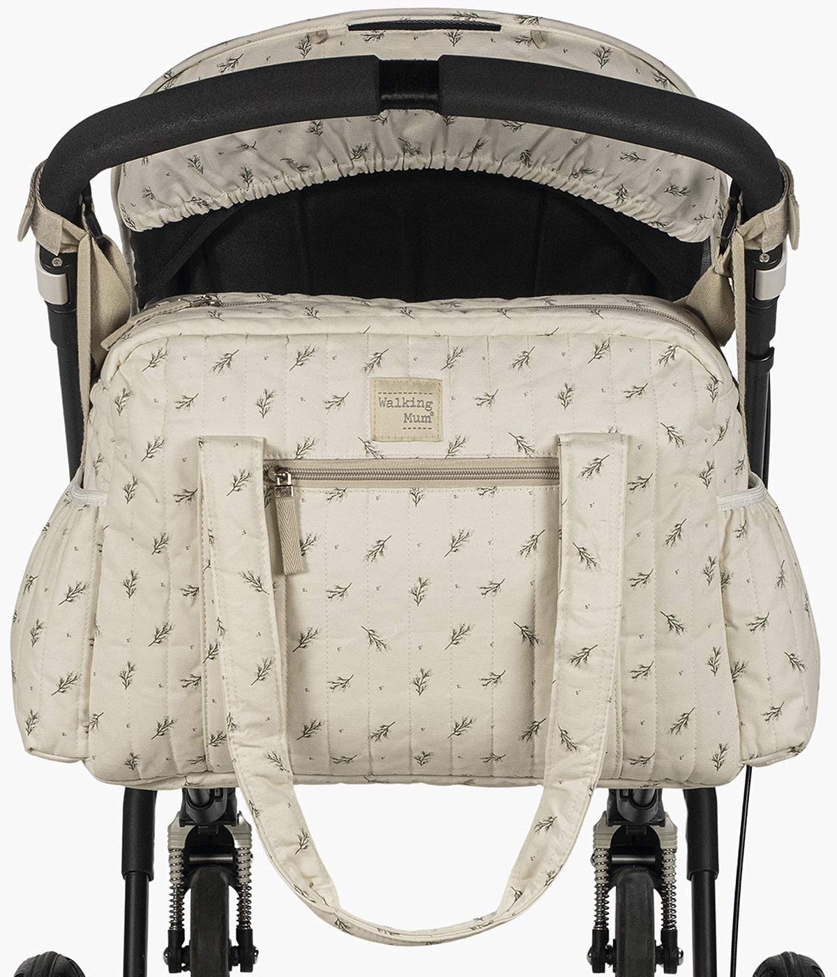 Walking Mum Mala de Maternidade Mimosa - Verde e Pérola