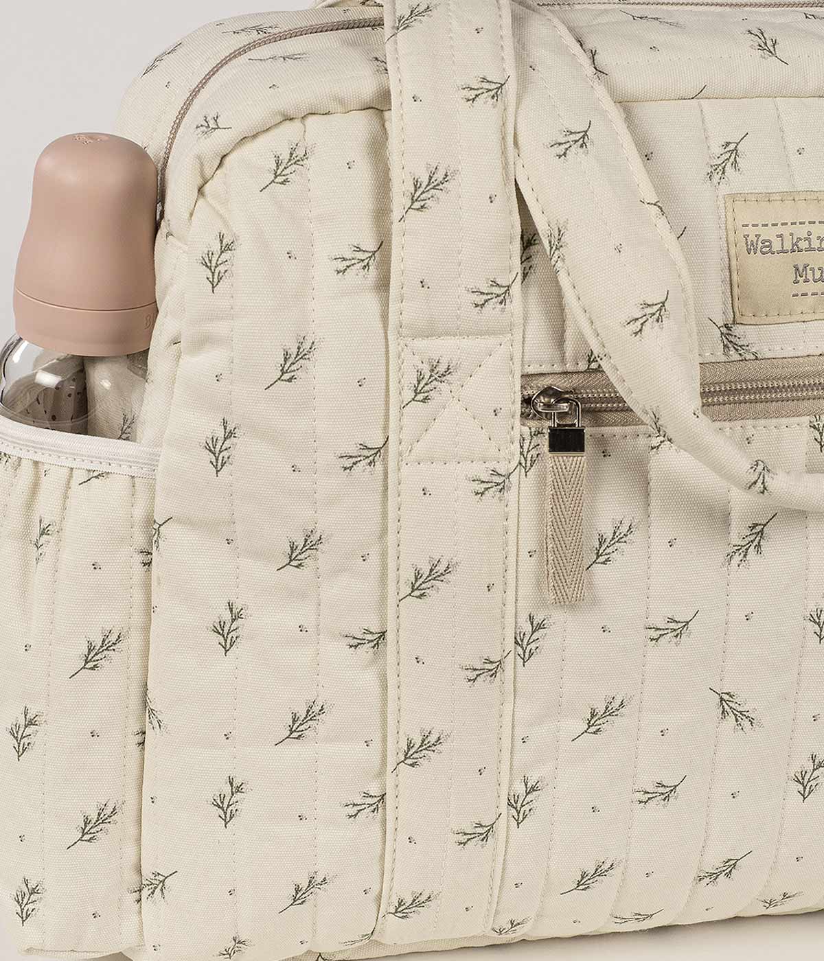 Walking Mum Mala de Maternidade Mimosa - Verde e Pérola