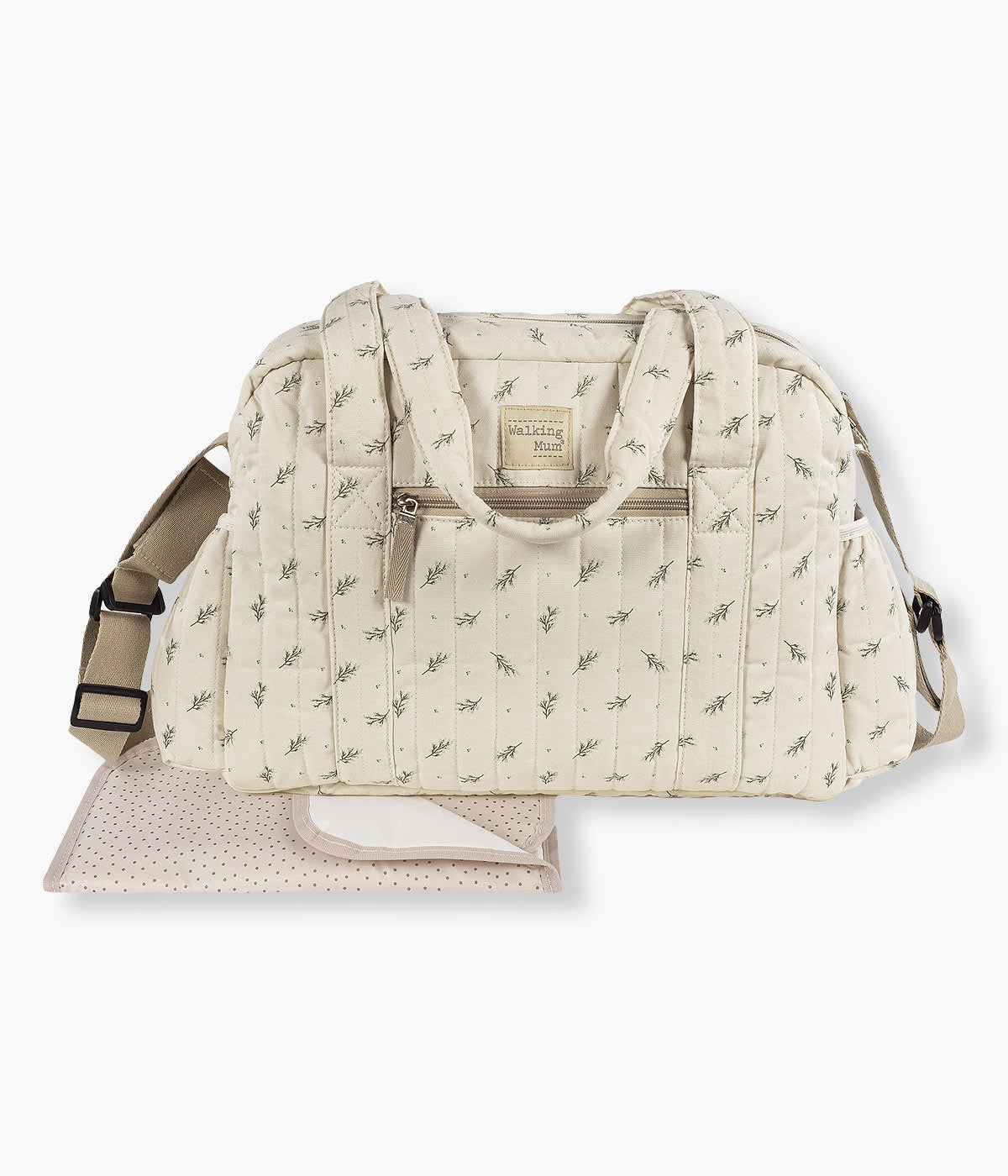 Walking Mum Mala de Maternidade Mimosa - Verde e Pérola