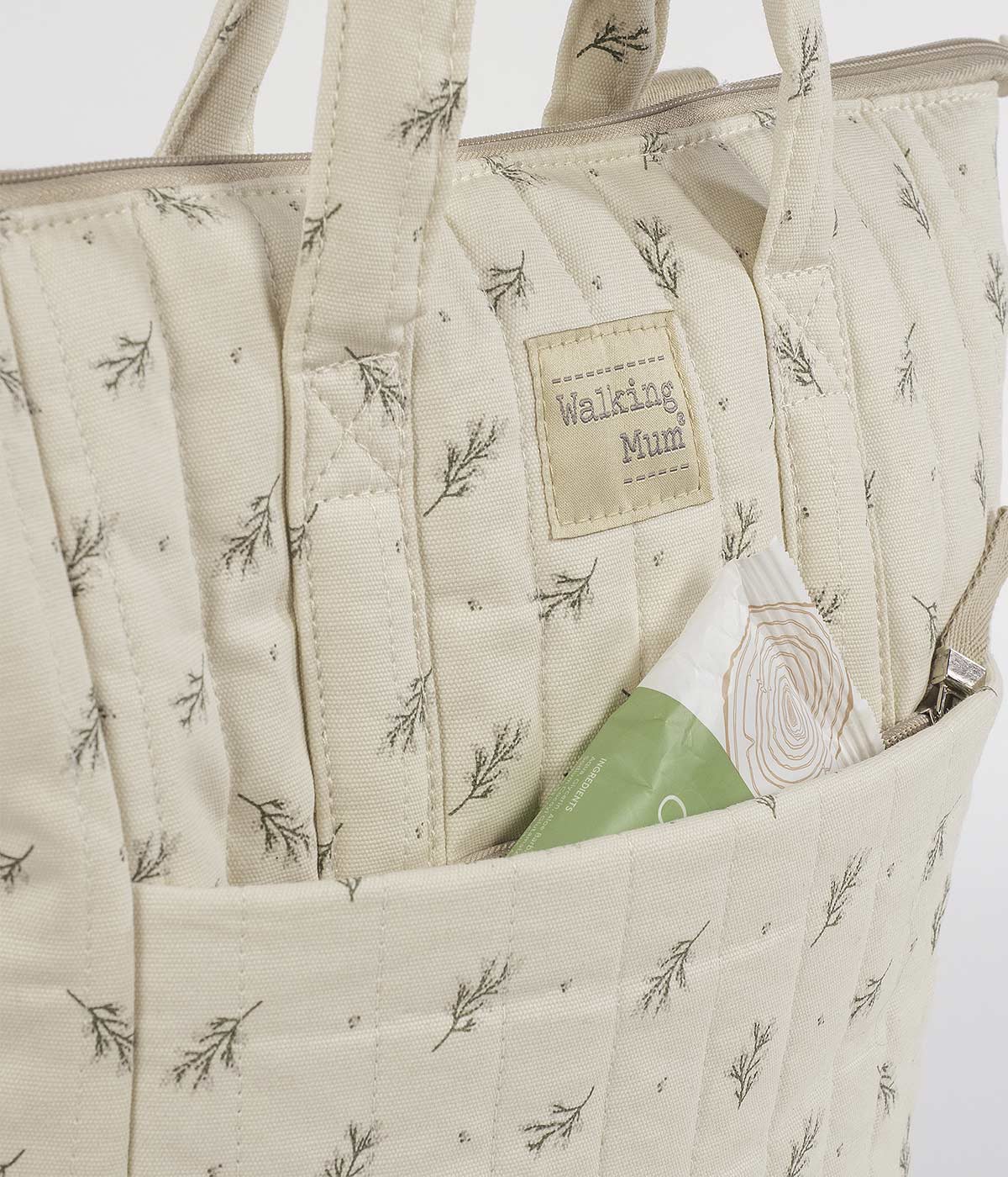 Walking Mum Mochila de Maternidade Mimosa - Verde e Pérola