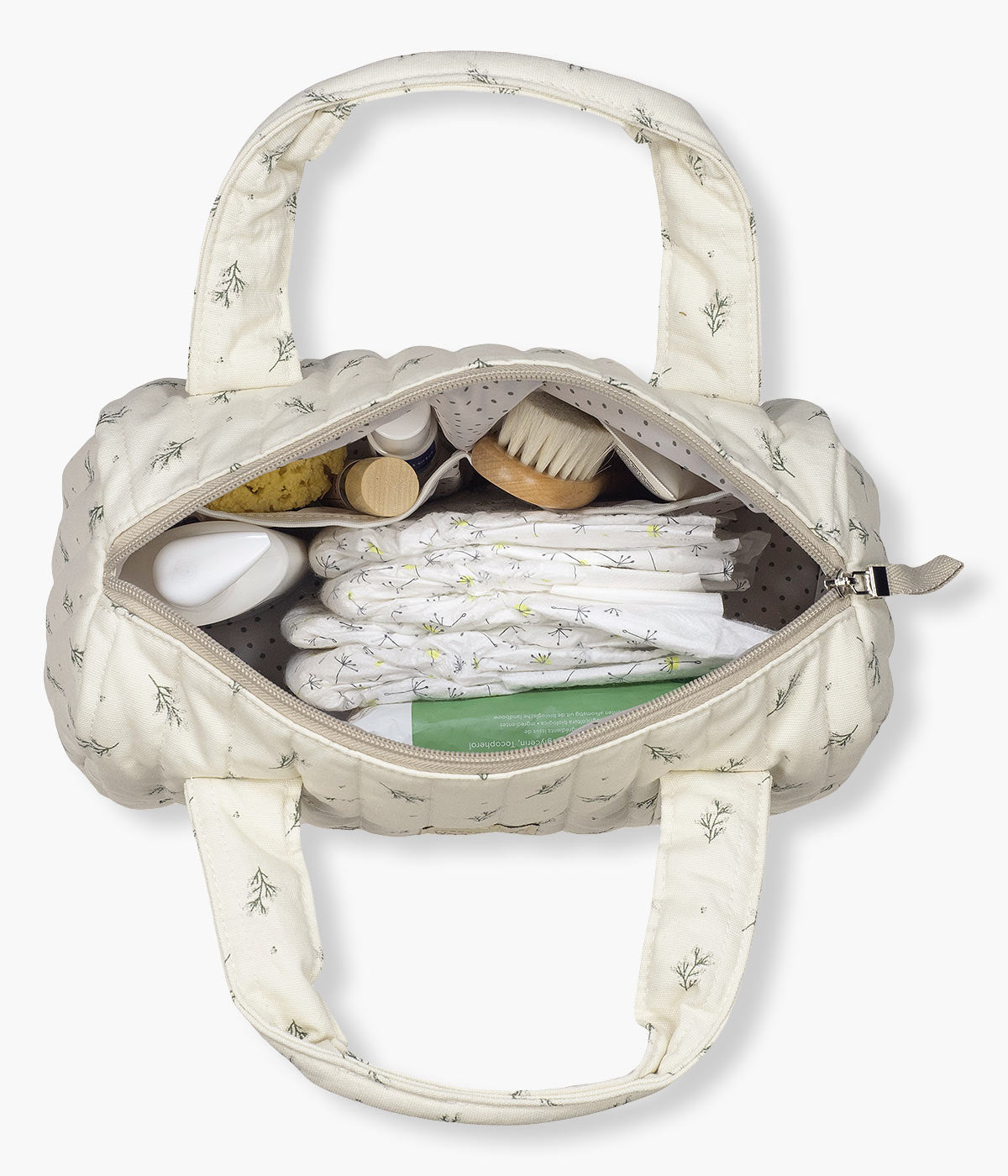 Walking Mum Mini Mala Mimosa - Verde e Pérola