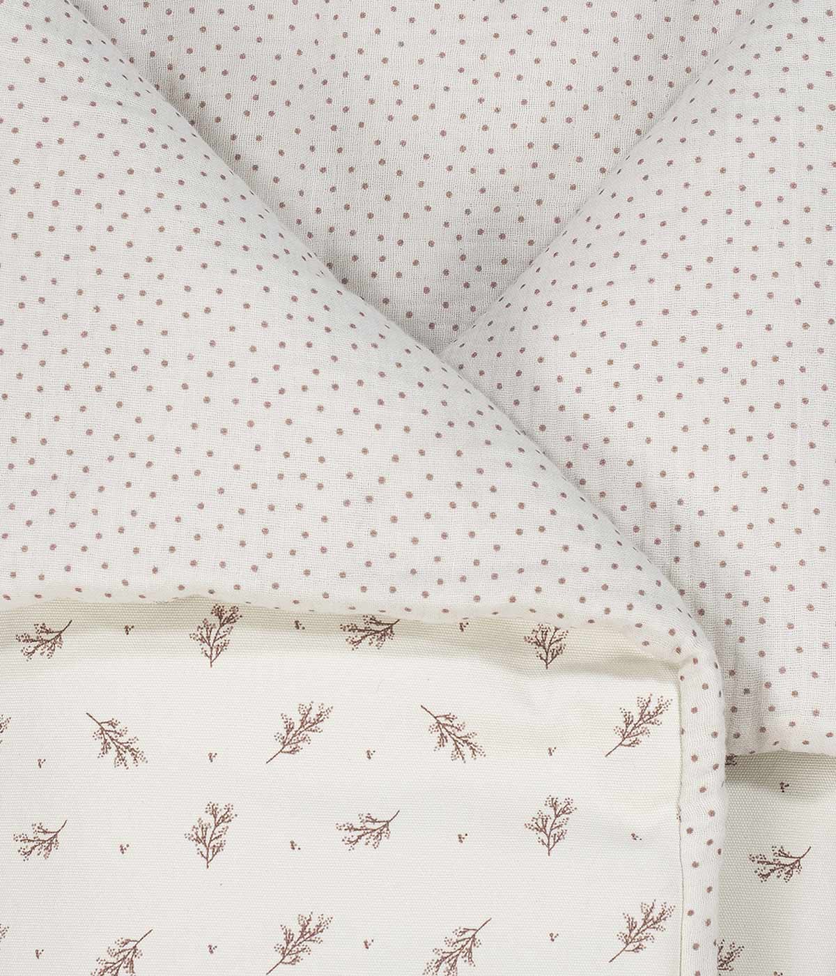 Walking Mum Saco Manta Algodão Mimosa - Rosa e Pérola