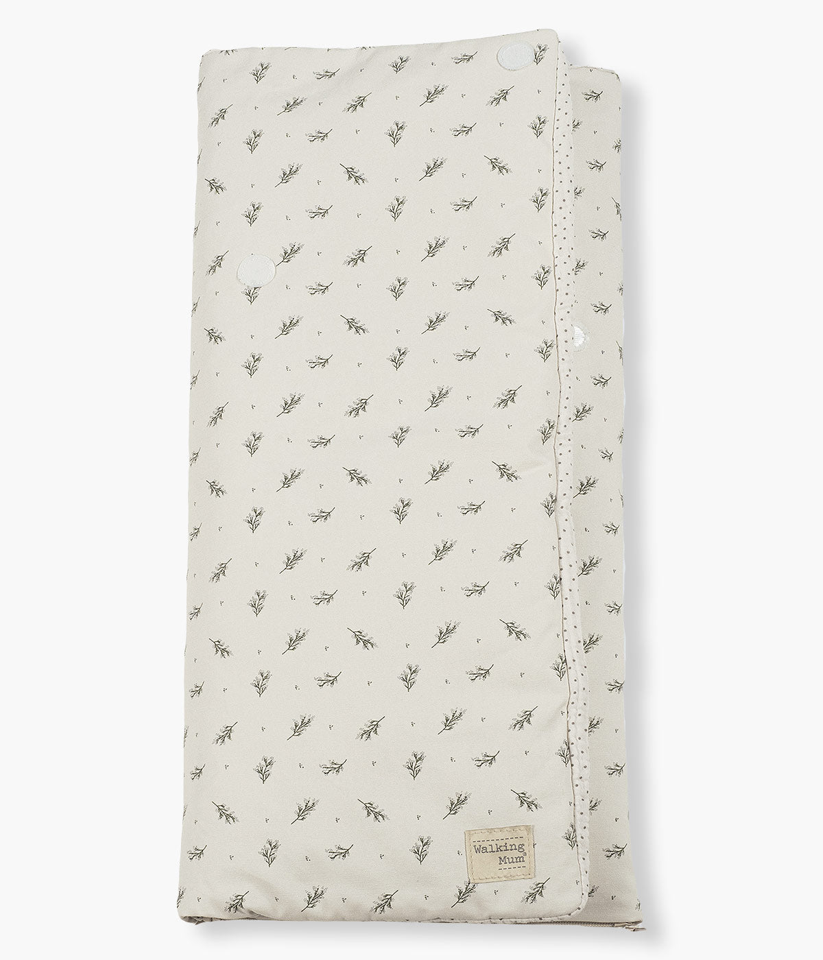 Walking Mum Saco Manta Algodão Mimosa - Verde e Pérola