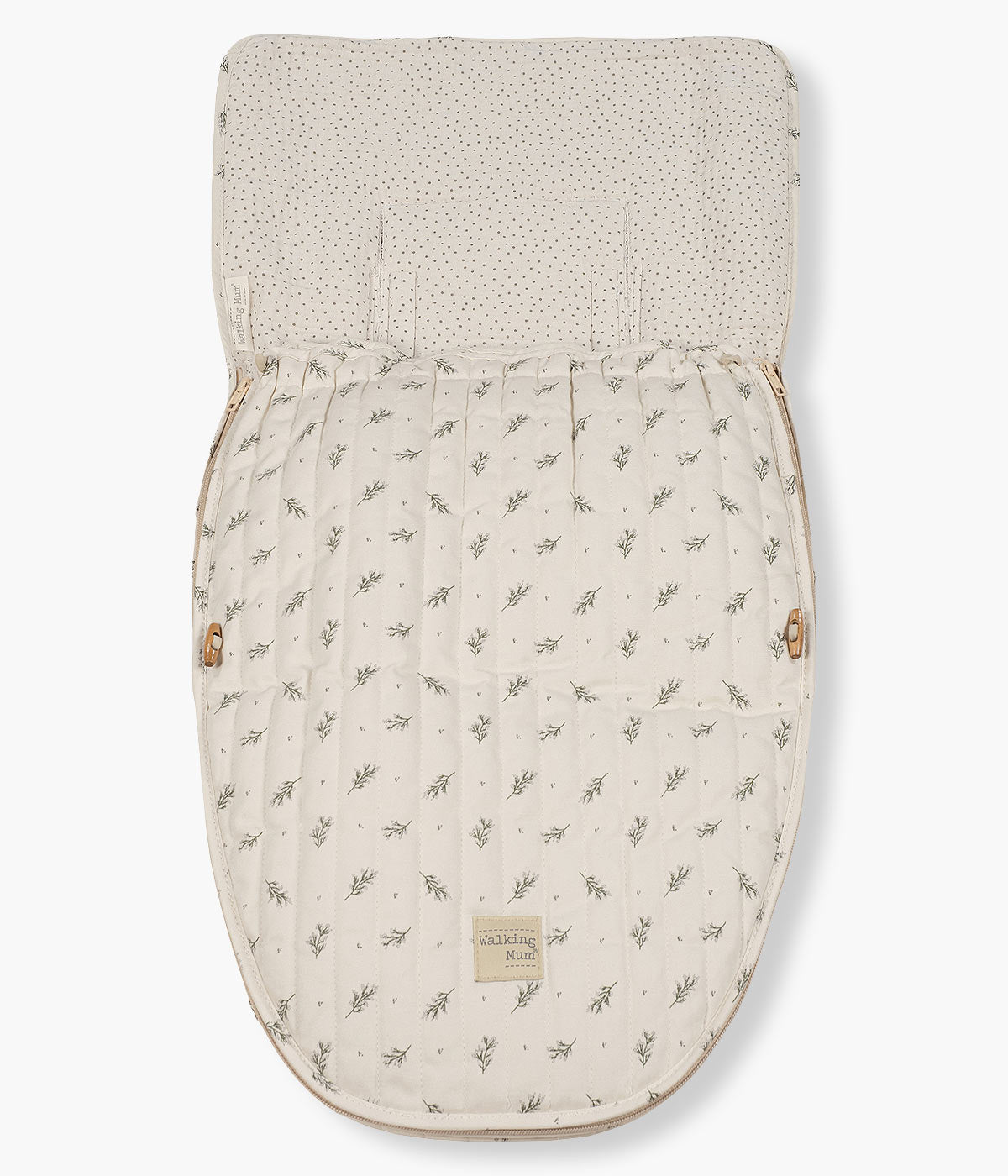 Walking Mum Saco de Dormir 2 em 1 Mimosa - Verde e Pérola
