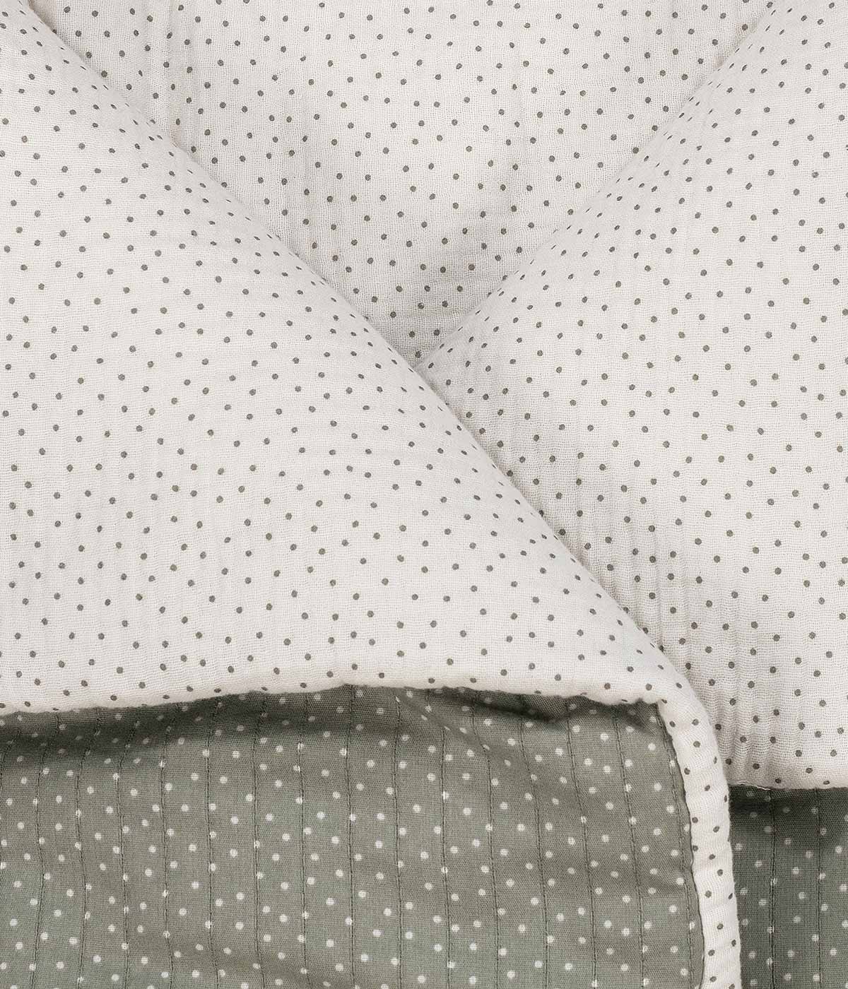 Walking Mum Saco Manta Algodão Polka Dot Poppy Moss