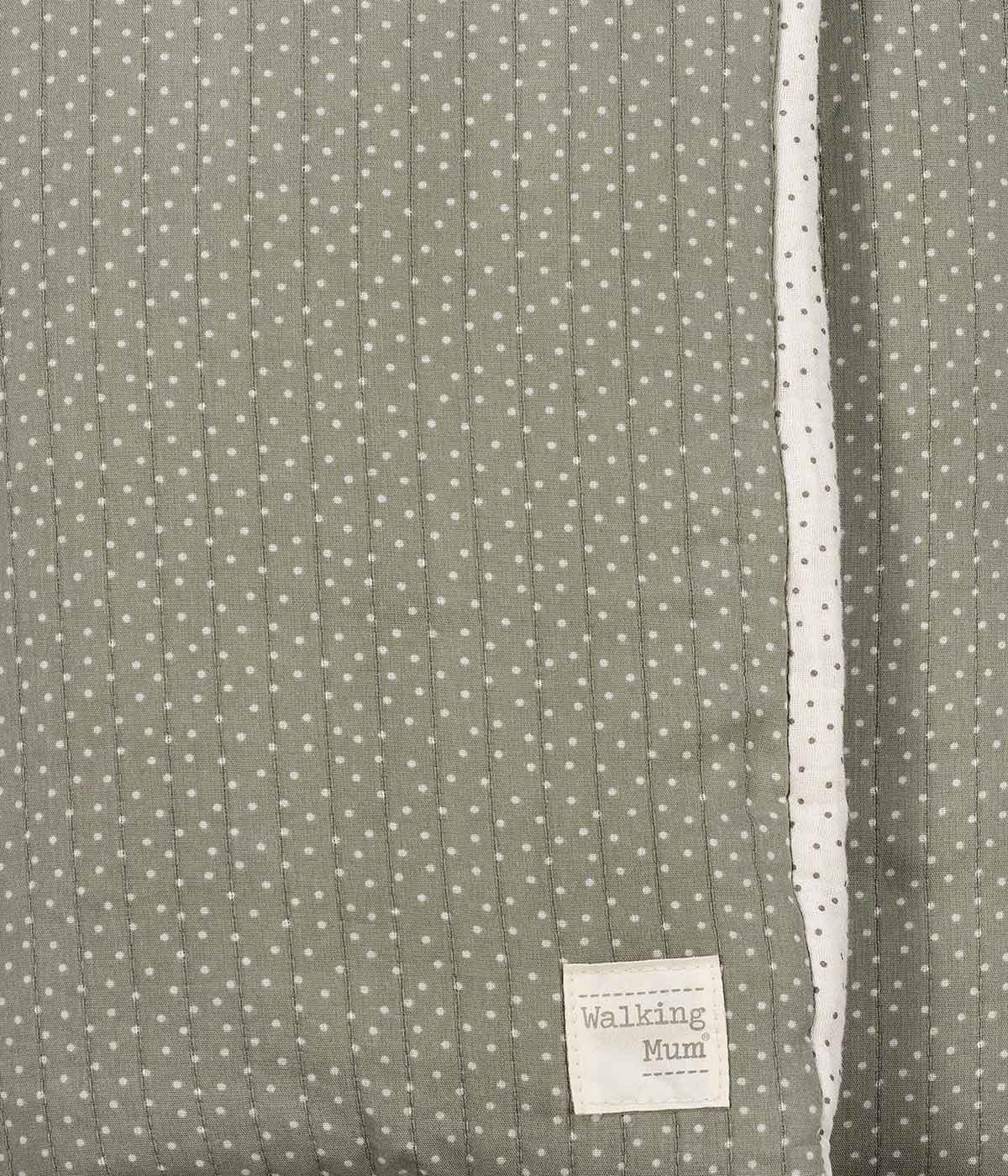 Walking Mum Saco Manta Algodão Polka Dot Poppy Moss