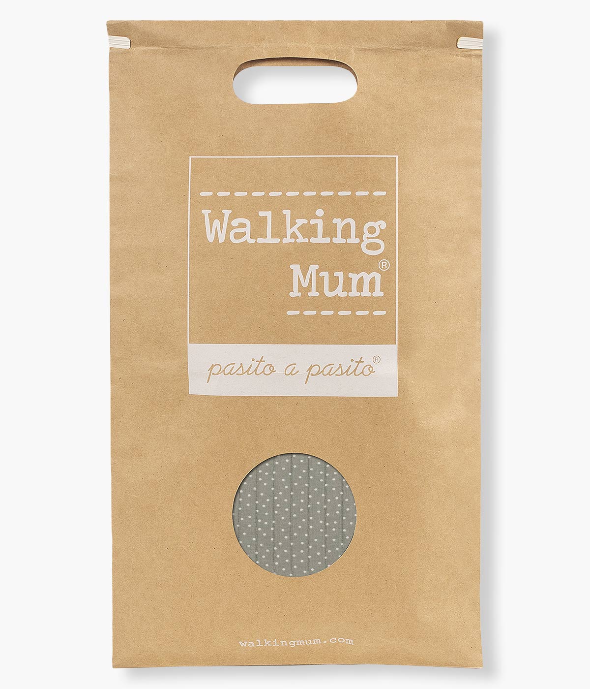 Walking Mum Saco Manta Algodão Polka Dot Poppy Moss