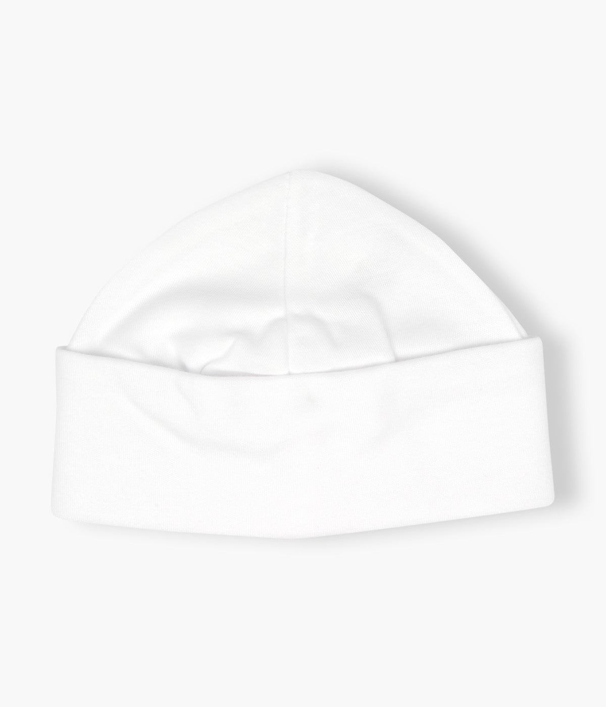 Gorro Liso em Algodão para Bebé - Branco