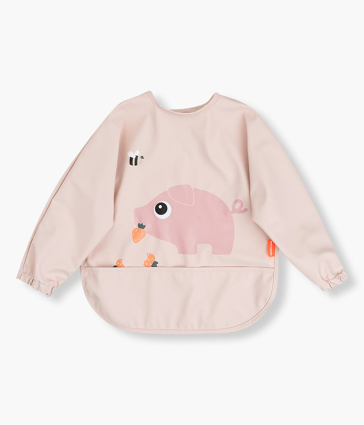 Done by Deer Babete Impermeável c/ Mangas Tiny Farm - Rosa