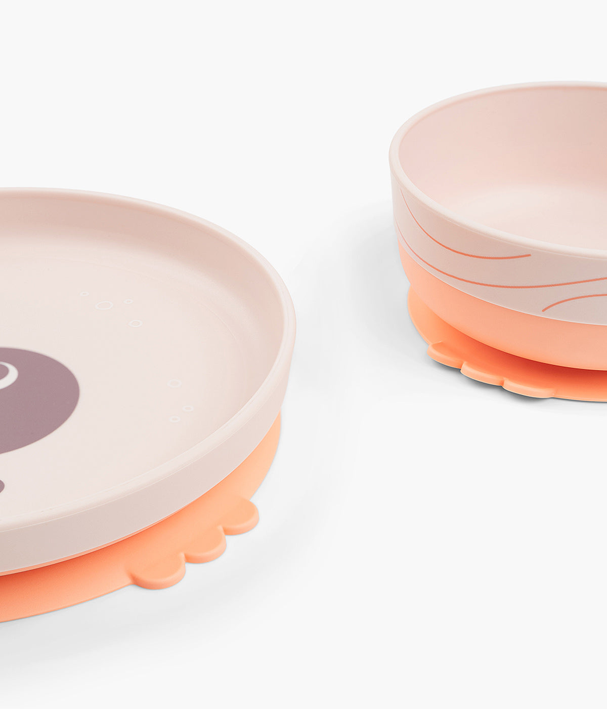 Done by Deer Conjunto de Refeição Foodie Wally 3pc - Rosa