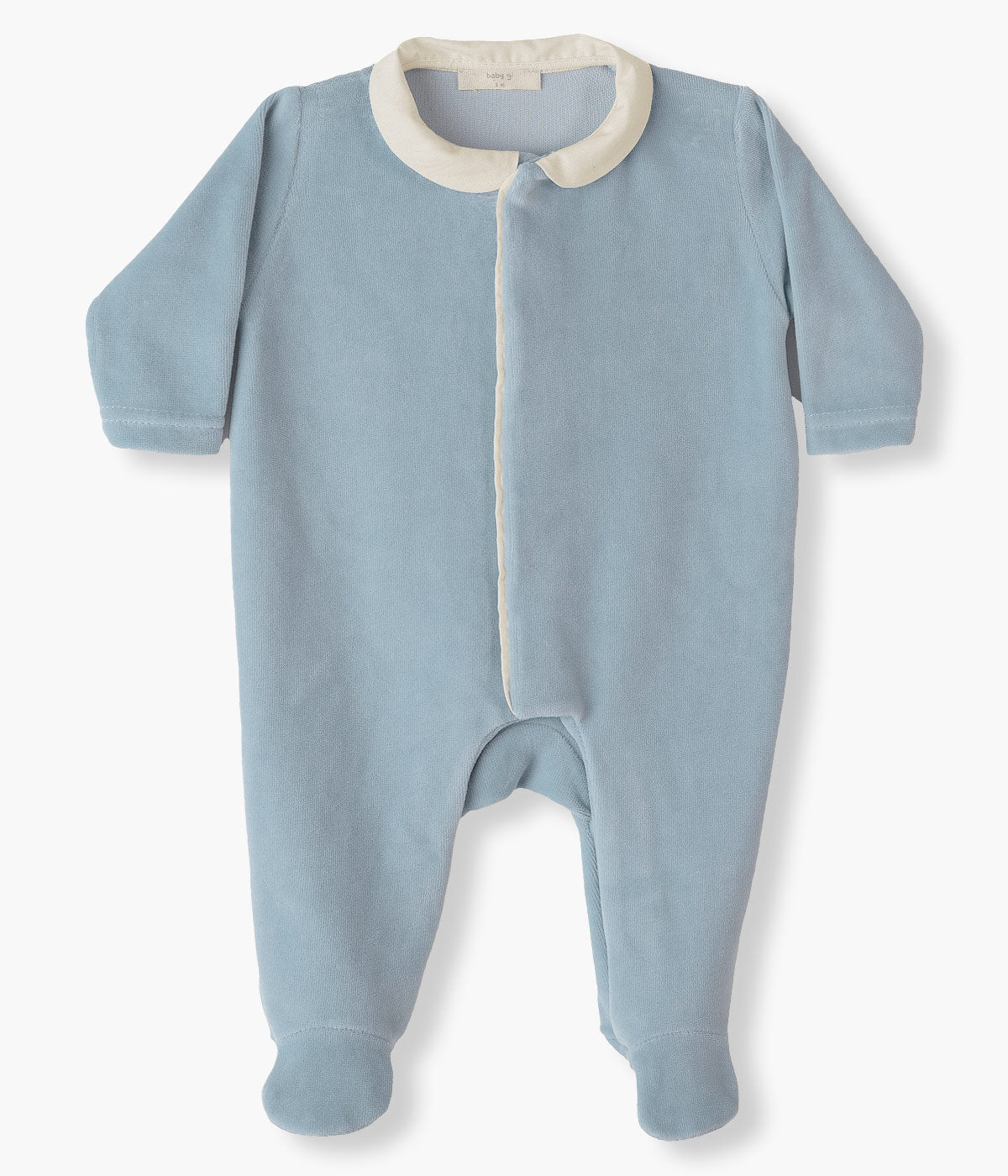 Babygrow em Veludo para Bebé Menino Asas Anjo - Azul Escuro