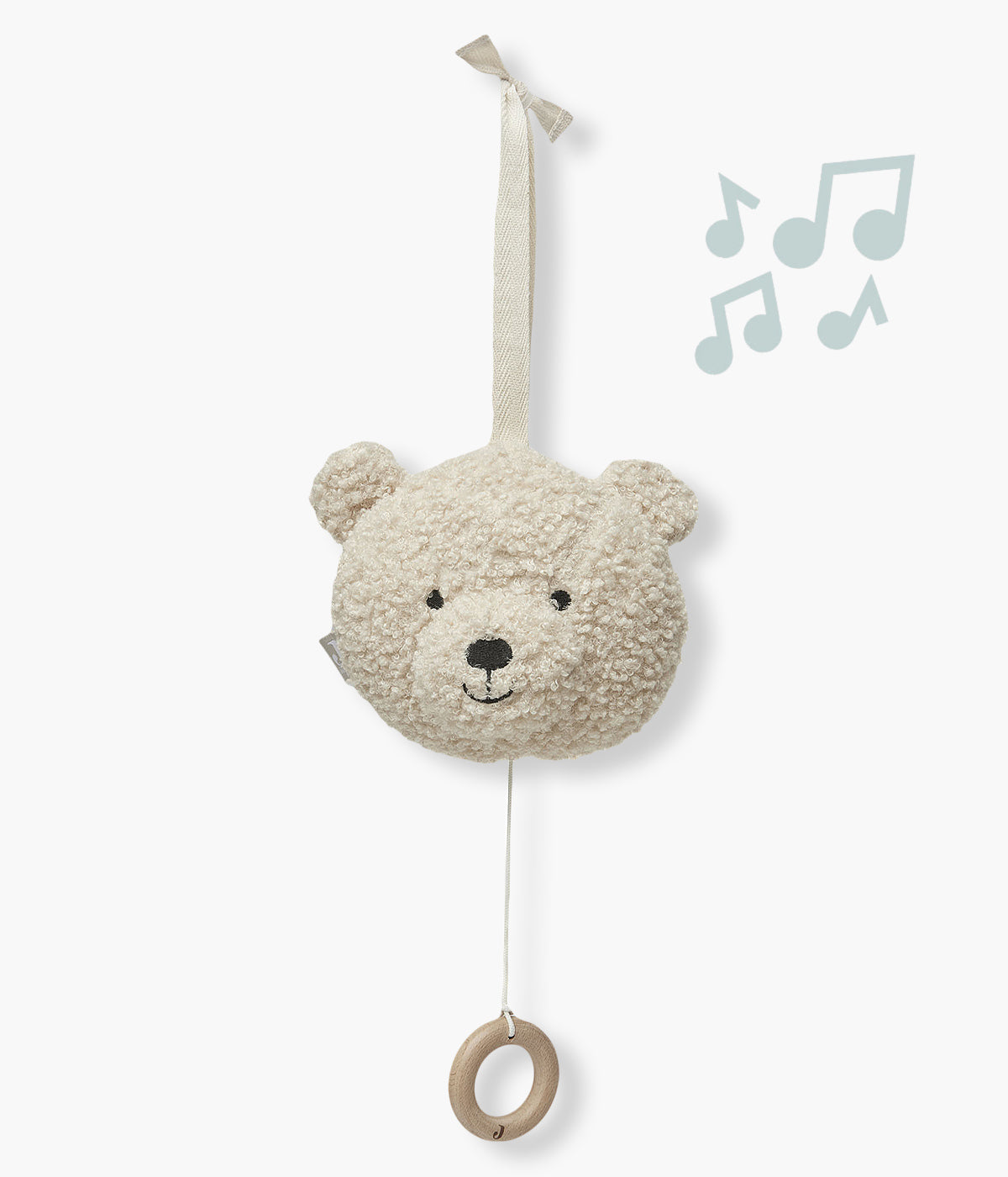 Jollein Urso Musical Pelo Bouclé para Bebé - Pérola