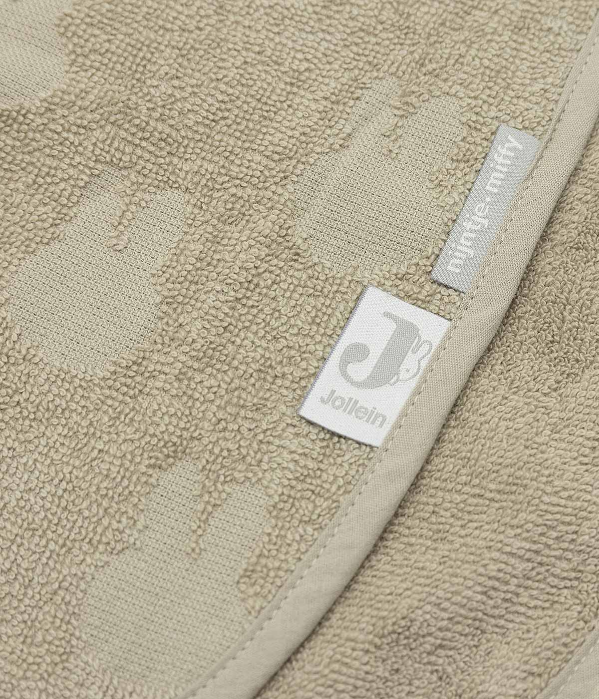 Jollein x Miffy Poncho de Banho Algodão para Bebé - Bege