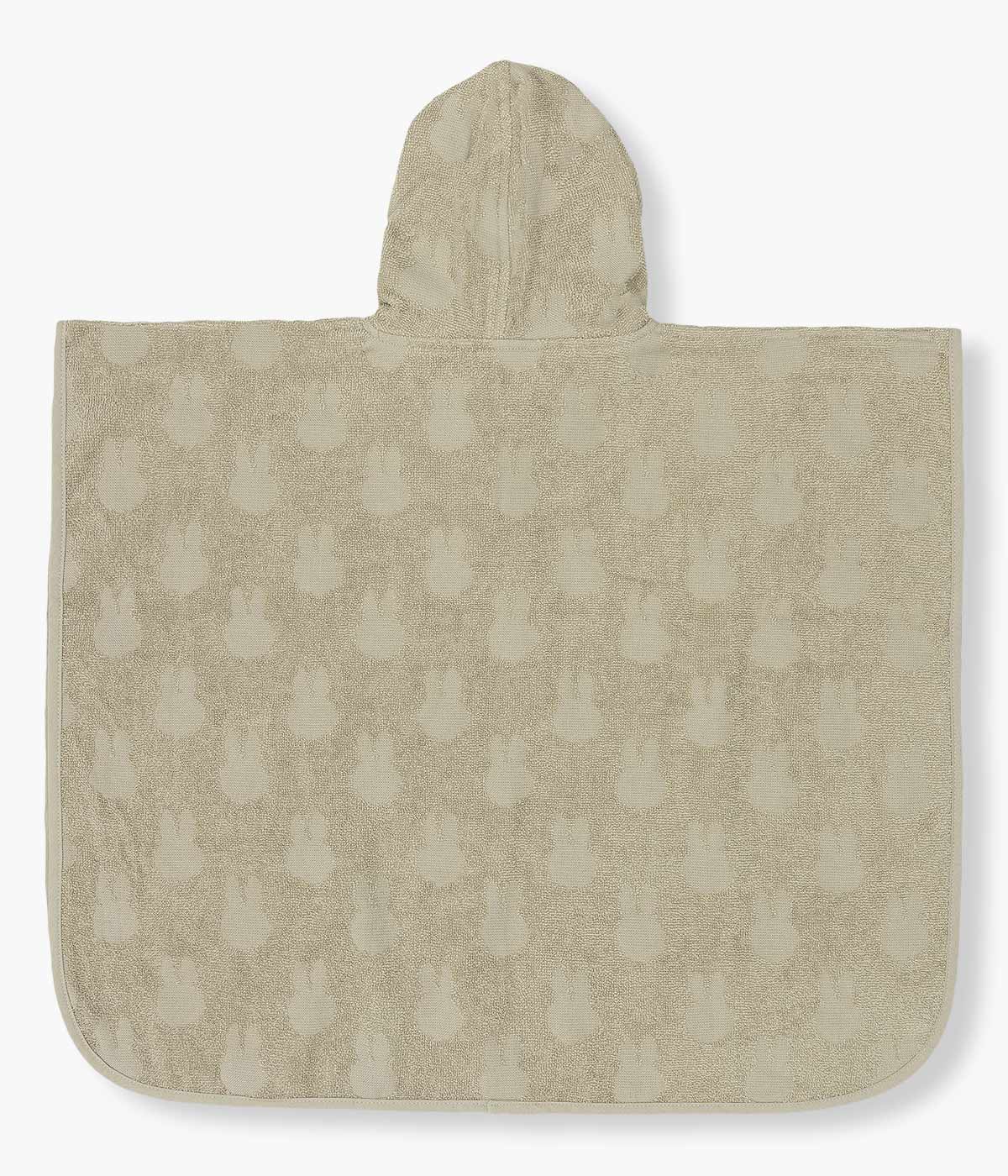 Jollein x Miffy Poncho de Banho Algodão para Bebé - Bege