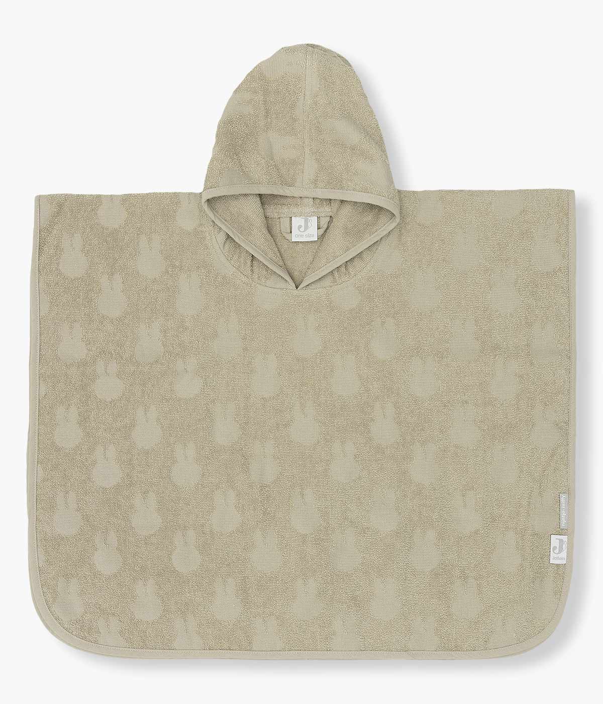 Jollein x Miffy Poncho de Banho Algodão para Bebé - Bege
