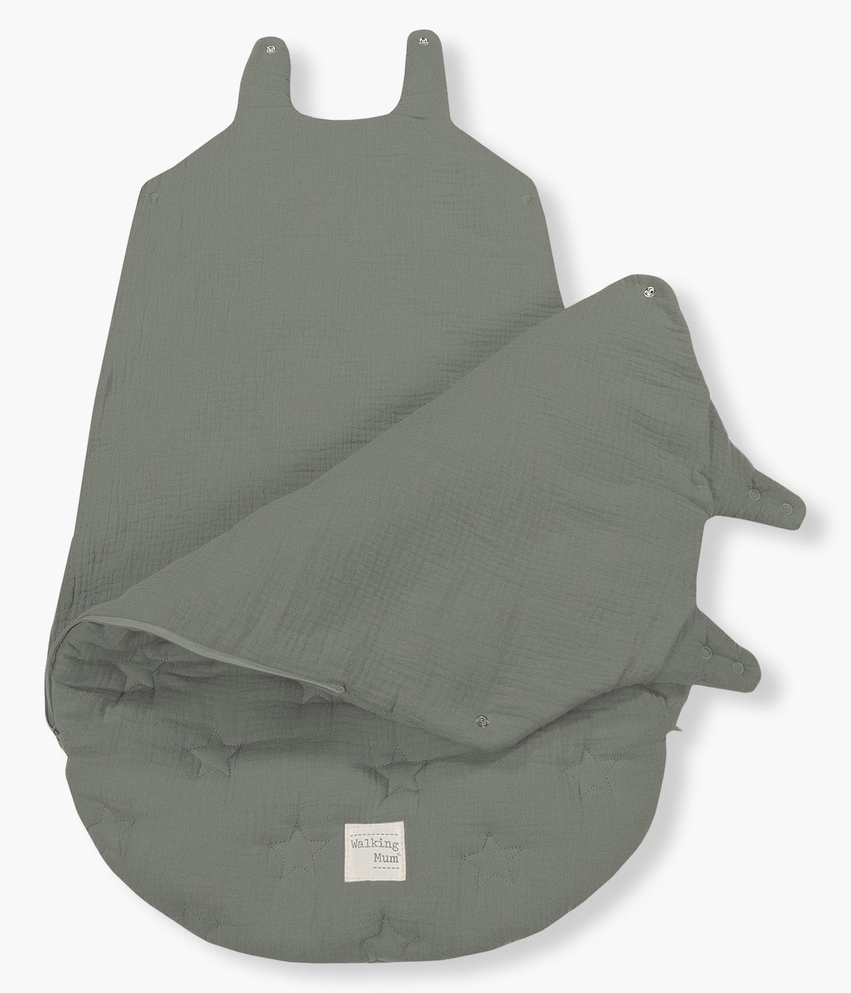 Walking Mum Saco Manta Sem Mangas Caetana Stone