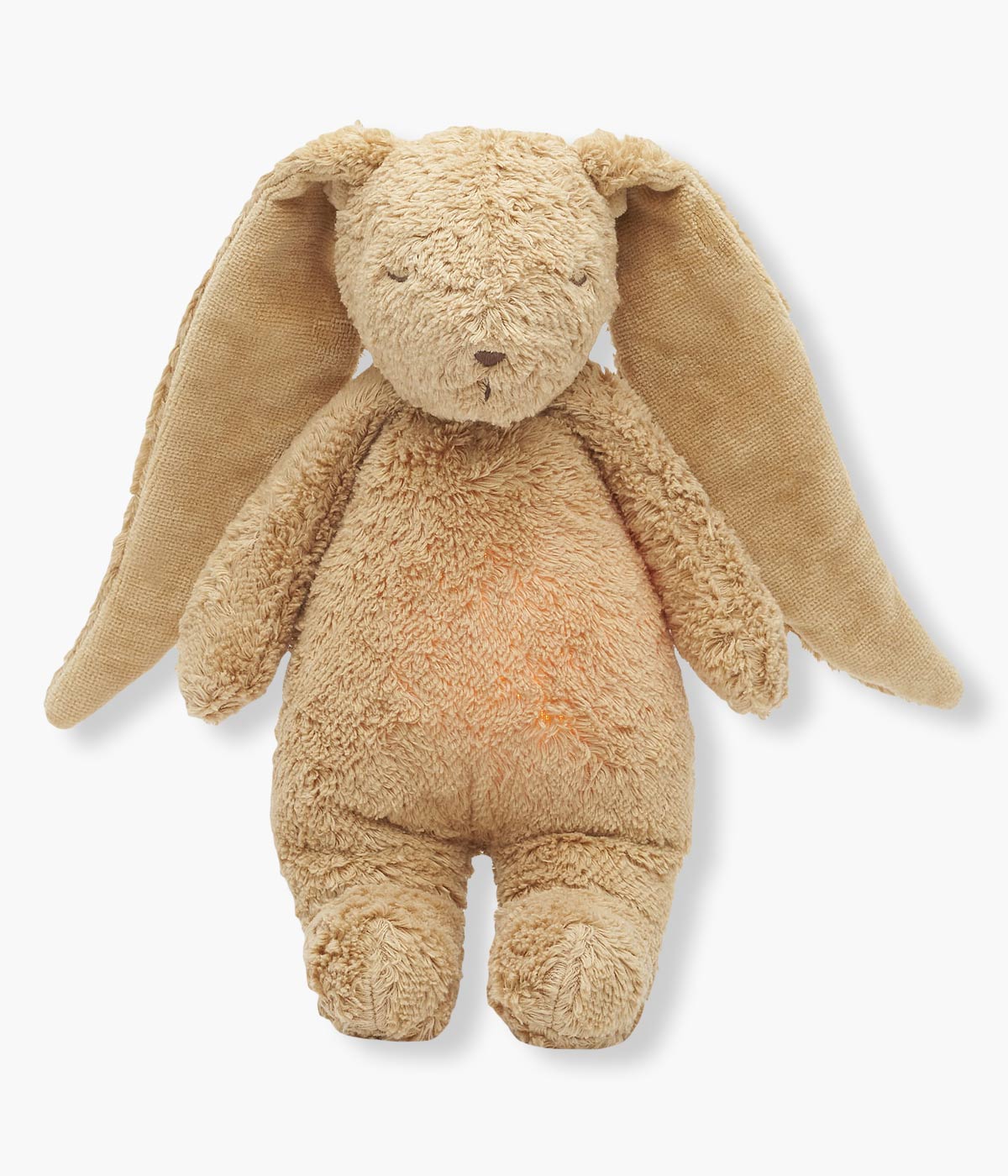 Olá! Eu sou o Coelho Moonie Cappucino 2.0, o novo melhor amigo do seu bebé. Sou um peluche feito de algodão orgânico bege, super macio e seguro, e tenho um talento especial: consigo ajudar o seu bebé a adormecer mais tranquilamente. Como? Com a ajuda de sons naturais pink noise, luz de presença suave com 7 cores, gravador de voz e um sensor de choro inteligente que me faz entrar em ação sempre que o bebé precisa de mim. Juntos, vamos transformar as noites, e as sestas, em momentos de paz.