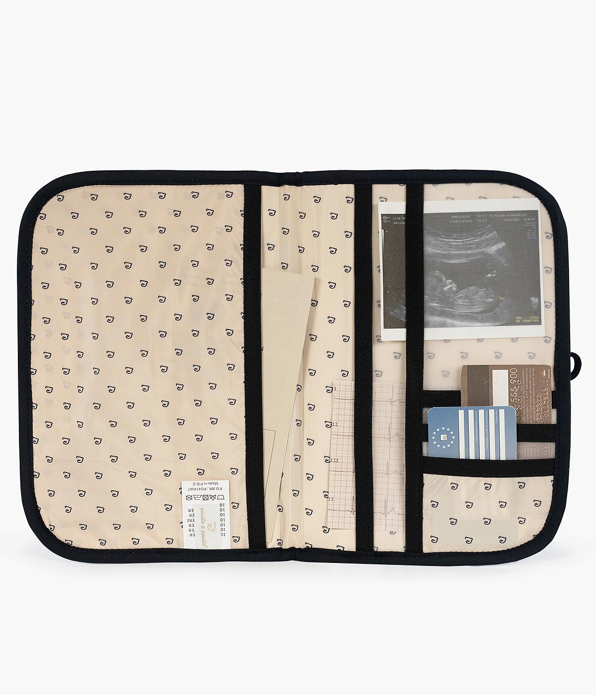 Pasito a Pasito Porta Documentos Paddington - Preto