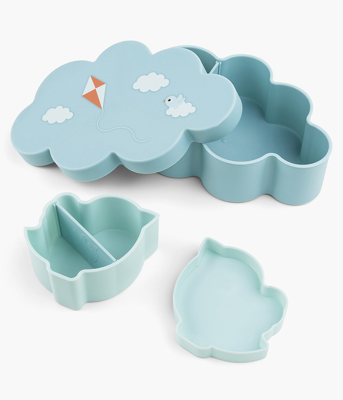 Done by Deer Lancheira com Caixa Snacks e Garrafa 3pc - Azul