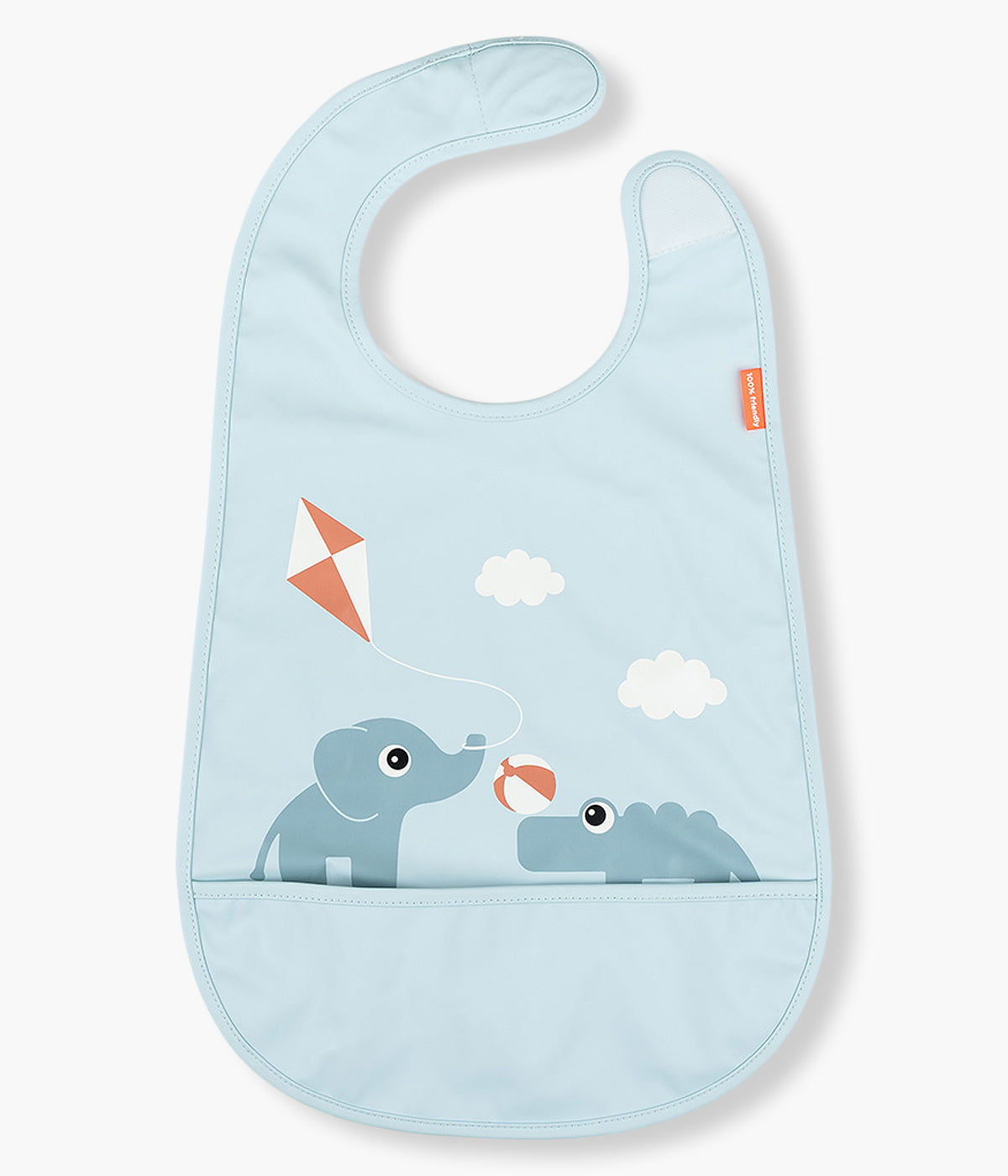 Done by Deer Babete Impermeável com Bolso Playground - Azul