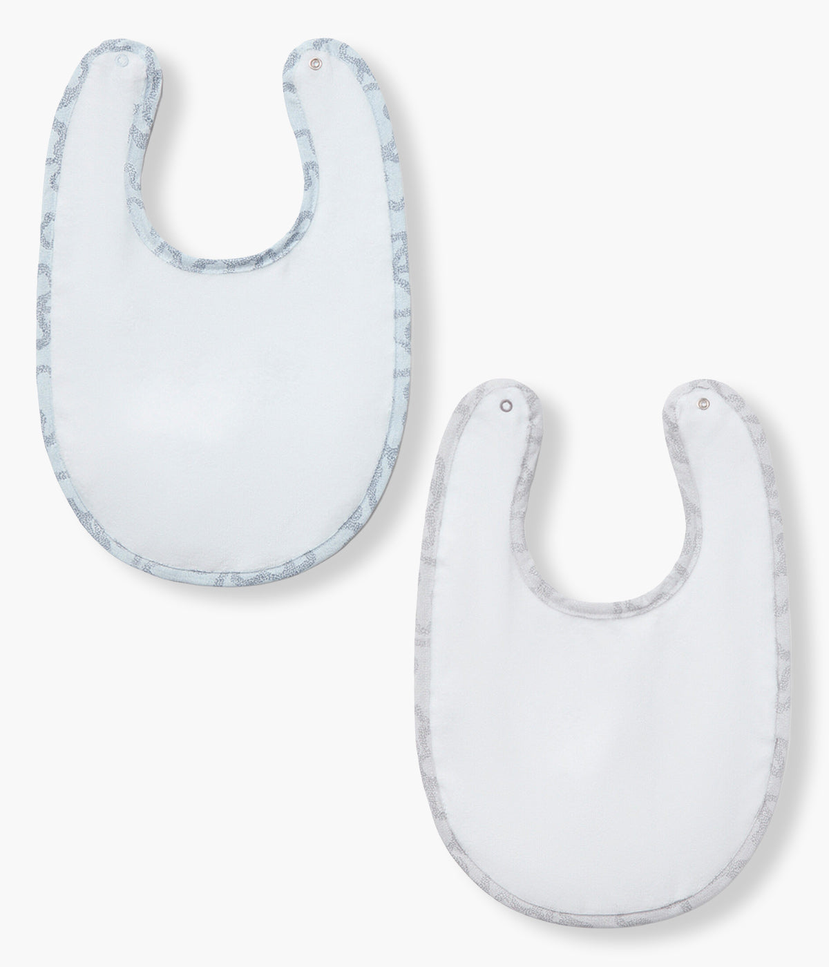 Tous Conjunto Babetes Impermeáveis com Bolso 2un - Azul e Cinza