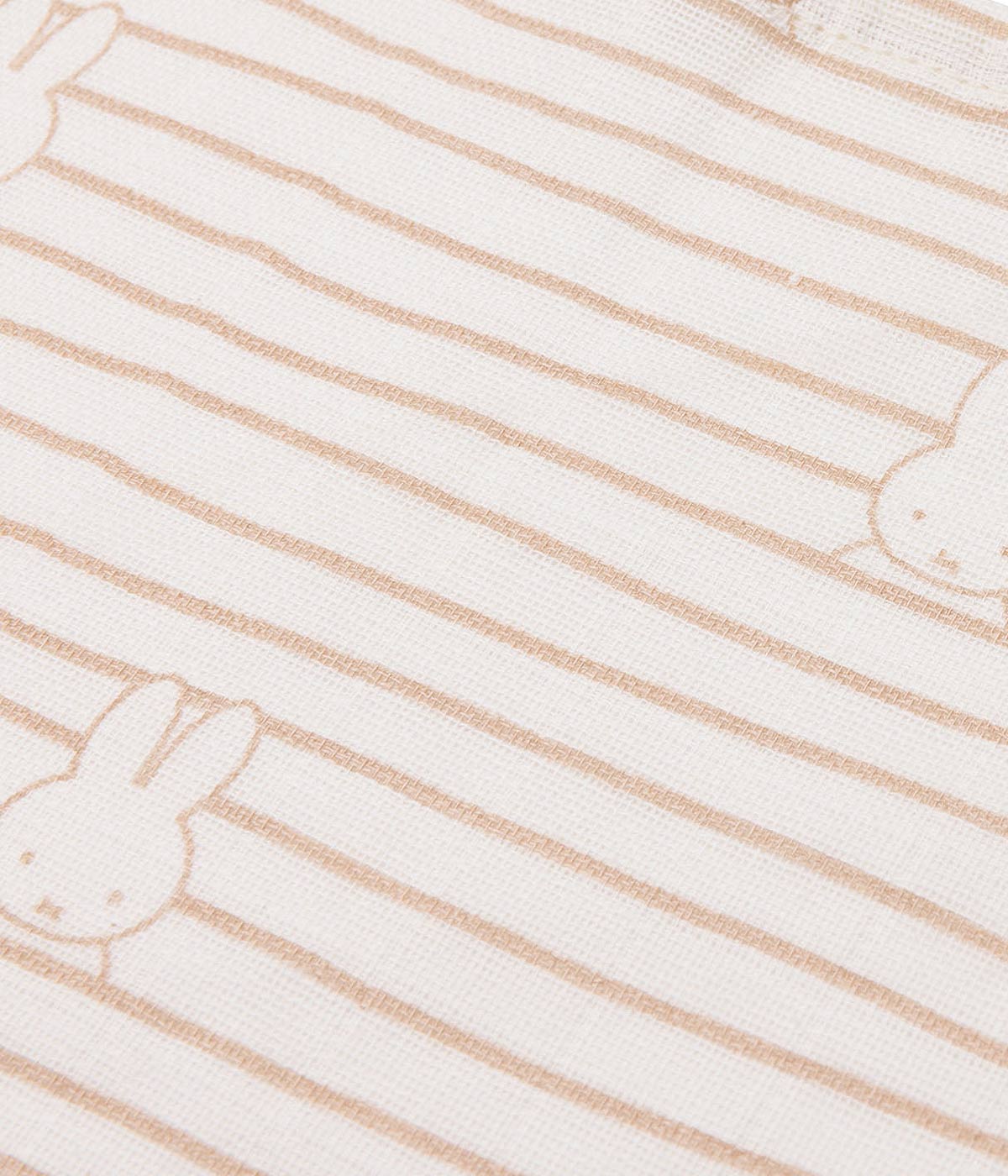 Jollein x Miffy Pack 3 Fraldas Musselina Algodão - Bege
