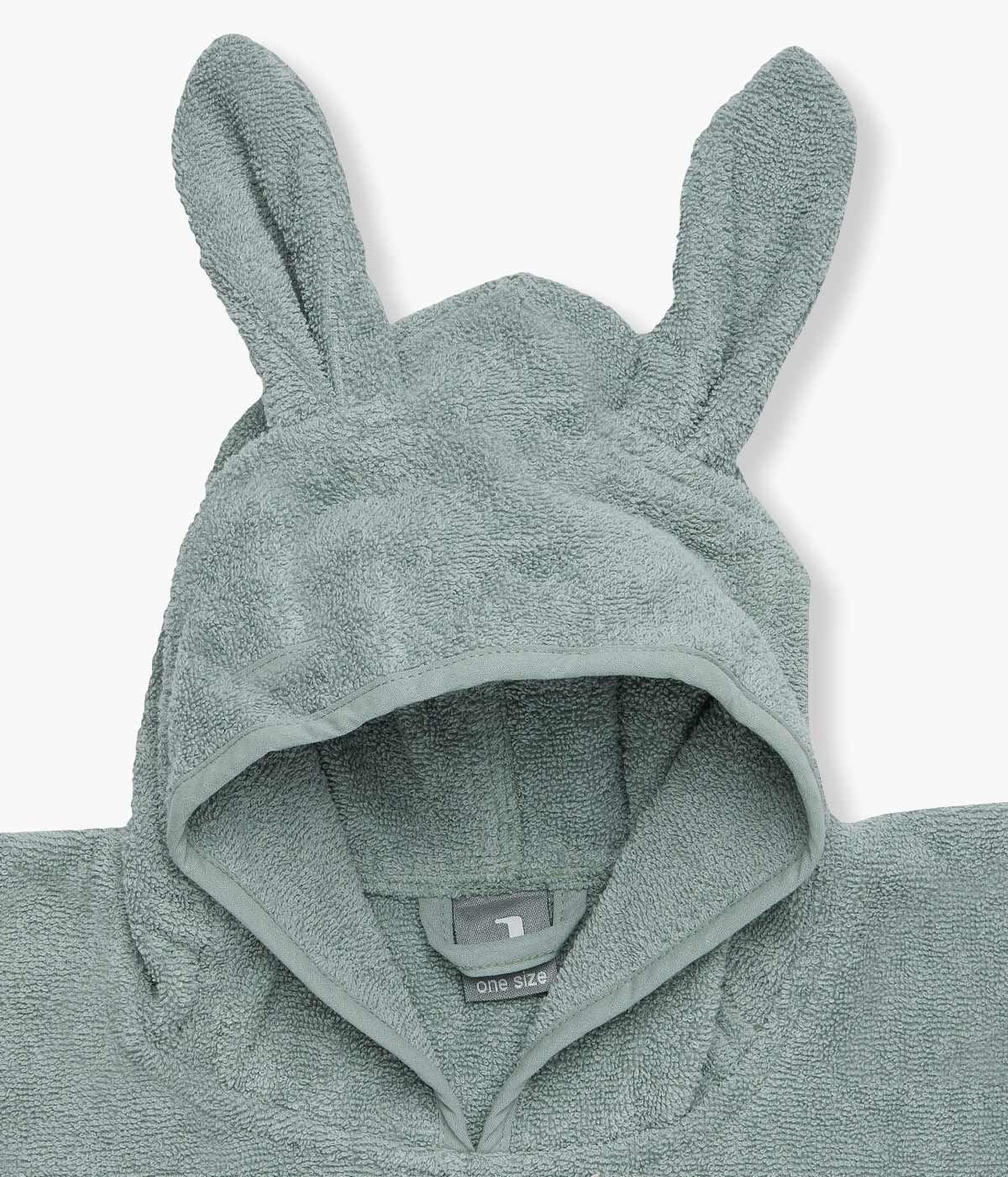 Poncho de Banho em Algodão c/ Carapuço Bebé Jollein - Verde