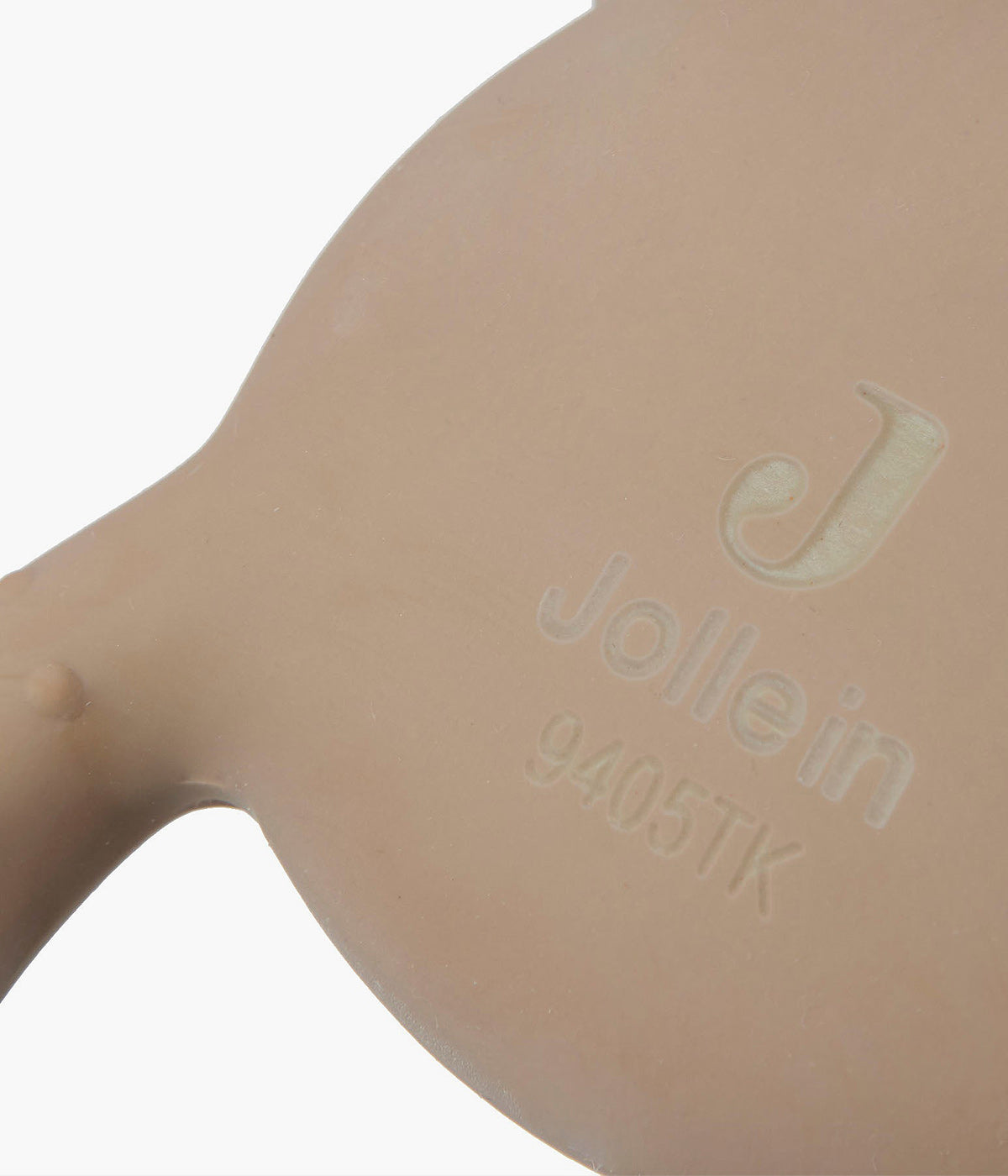 Anel de dentição para bebé da marca Jollein, ideal para aliviar o desconforto do nascimento dos primeiros dentinhos. Com formato de urso castanho, feito de borracha natural resistente e macia, proporciona uma experiência de mastigação agradável, ajudando no desenvolvimento da mandíbula e reduzindo a dor da dentição.