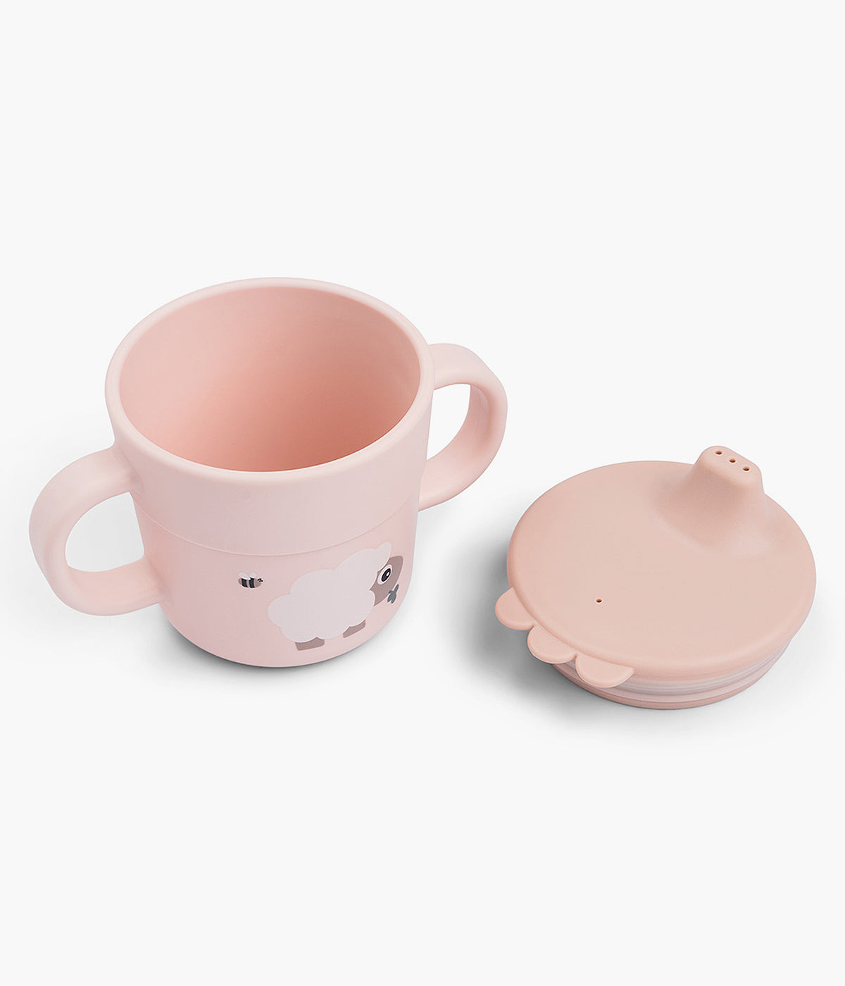 Done by Deer Copo Anti-Vazamento Tiny Farm 215ml - Rosa