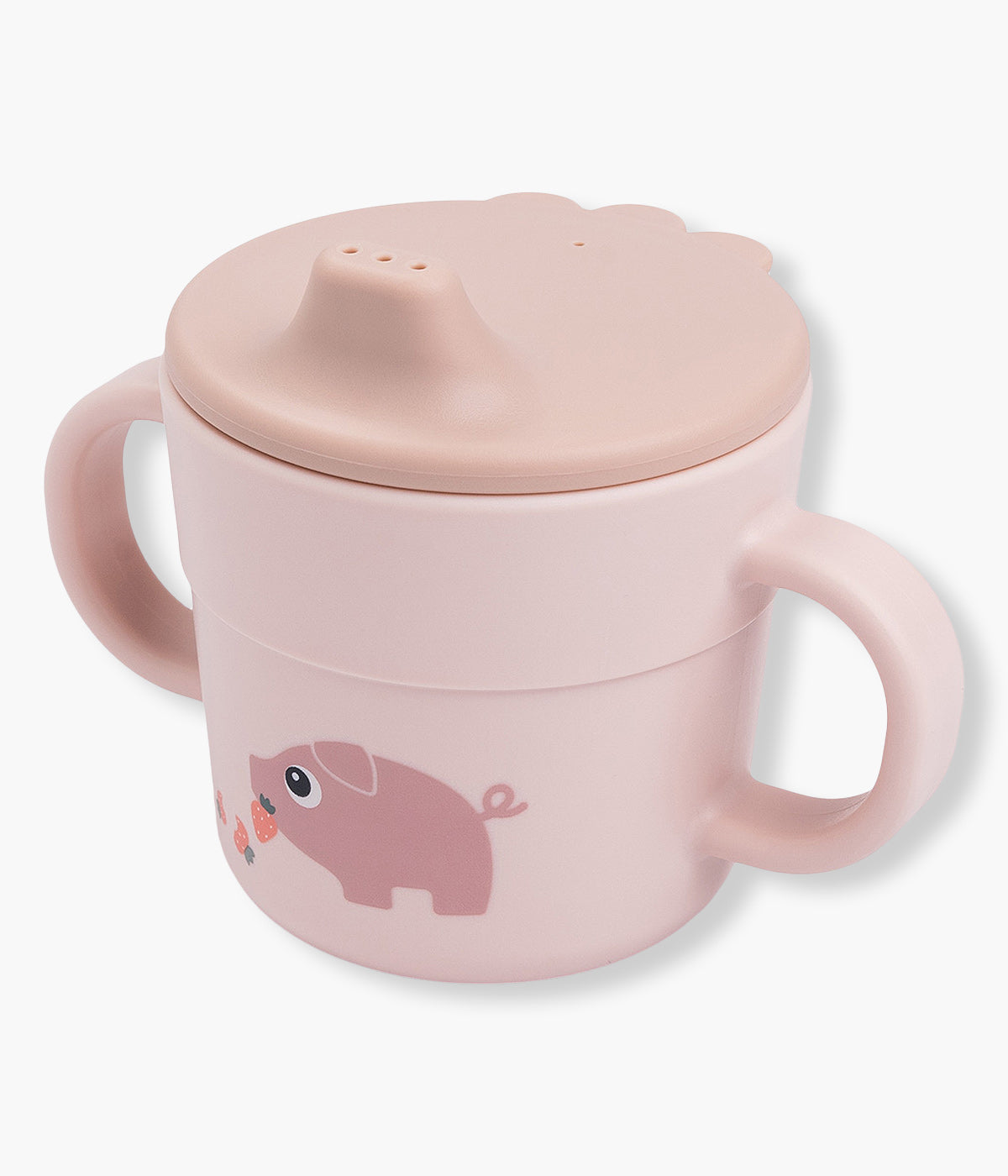 Done by Deer Copo Anti-Vazamento Tiny Farm 215ml - Rosa