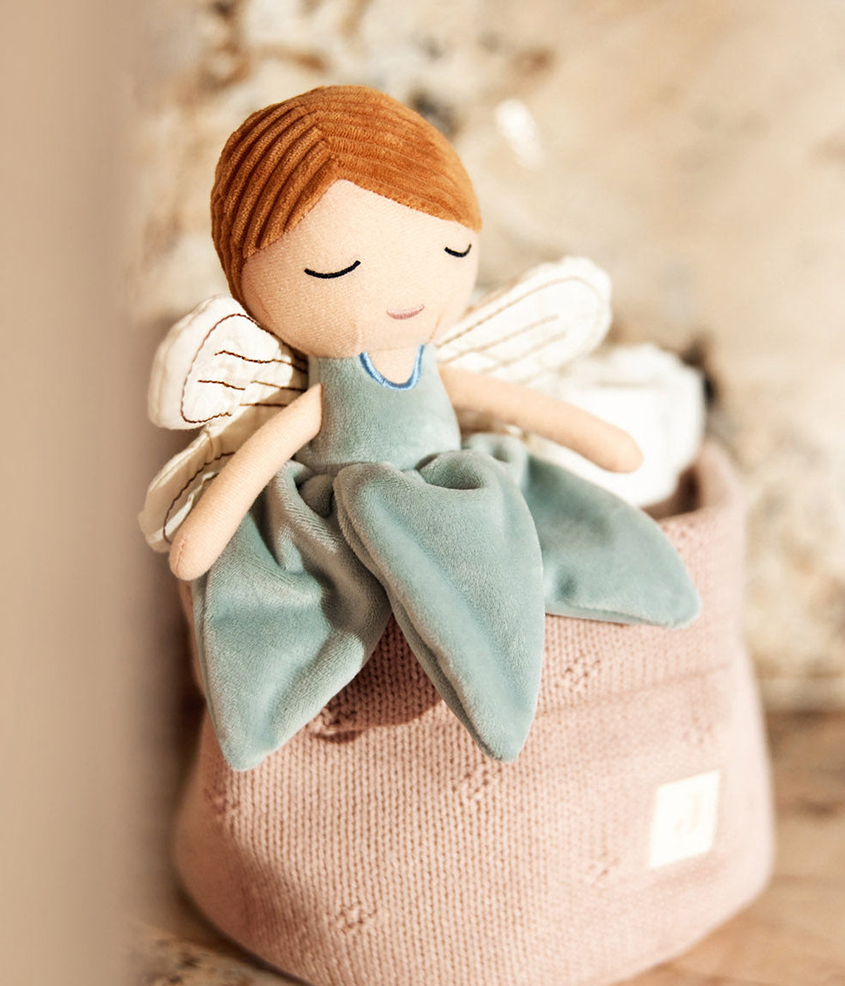 Peluche para Bebé Menina Fada Amy Jollein 32cm - Azul