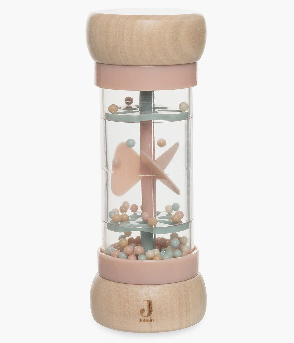 Chocalho de Chuva em Madeira Bebé Jollein Lovely Birds - Rosa