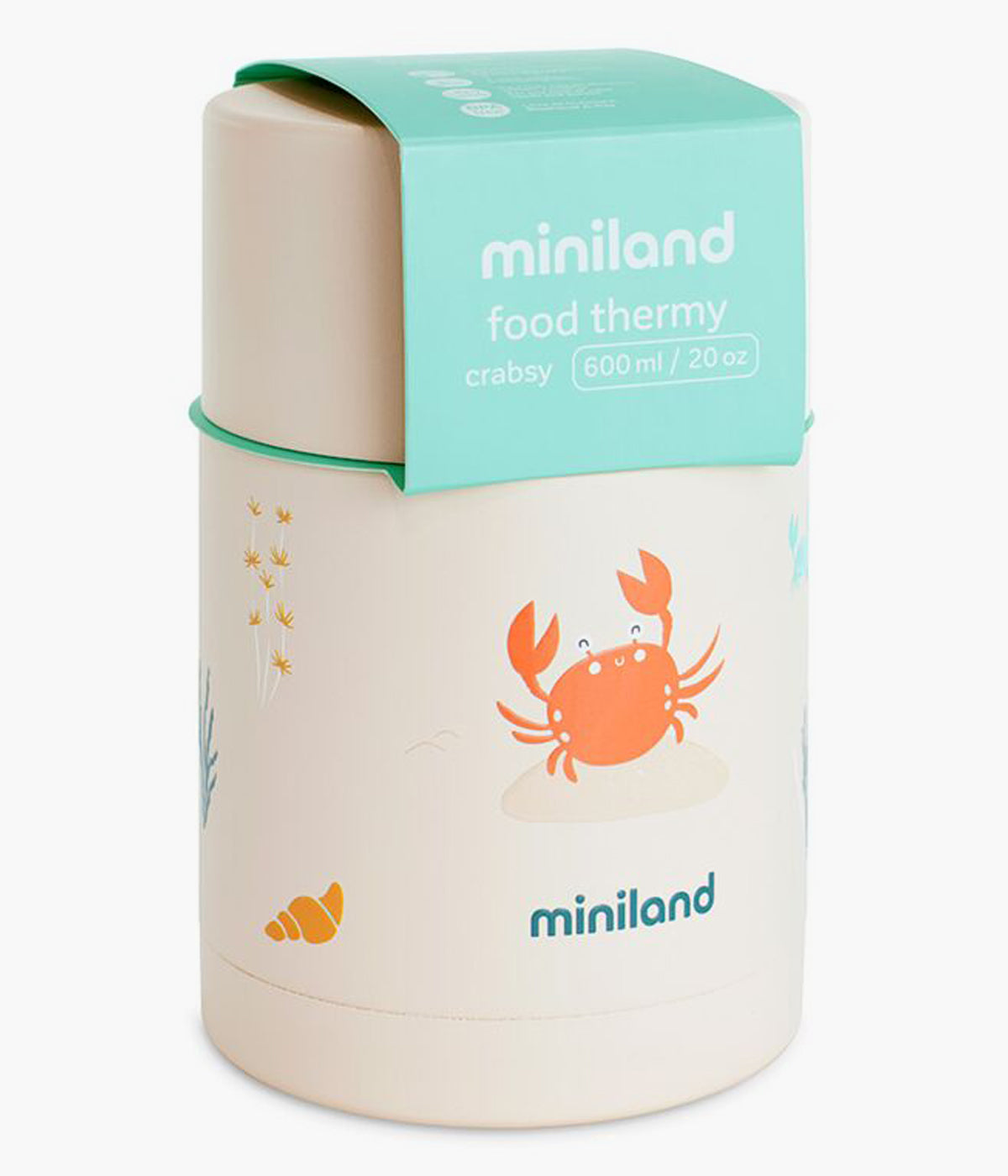 Termo para Sólidos Miniland Crabsy 600ml - Pérola
