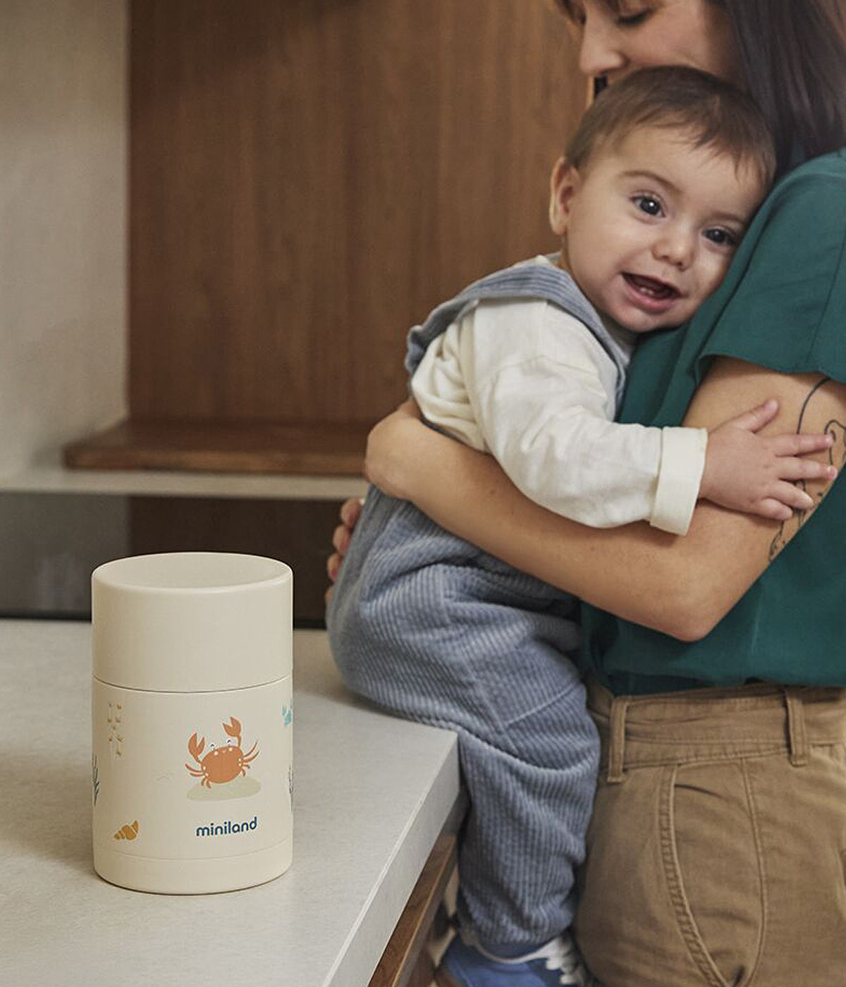 Termo para Sólidos Miniland Crabsy 600ml - Pérola